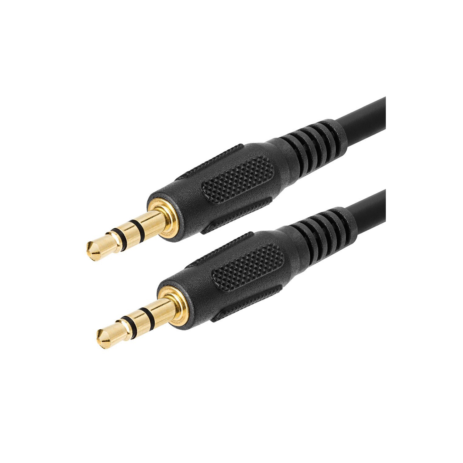 Cmple – Câble audio auxiliaire mâle à mâle 3,5&nbsp;mm pour haut-parleur stéréo avec fiches plaquées or mâle à mâle Adaptateur de cordon auxiliaire