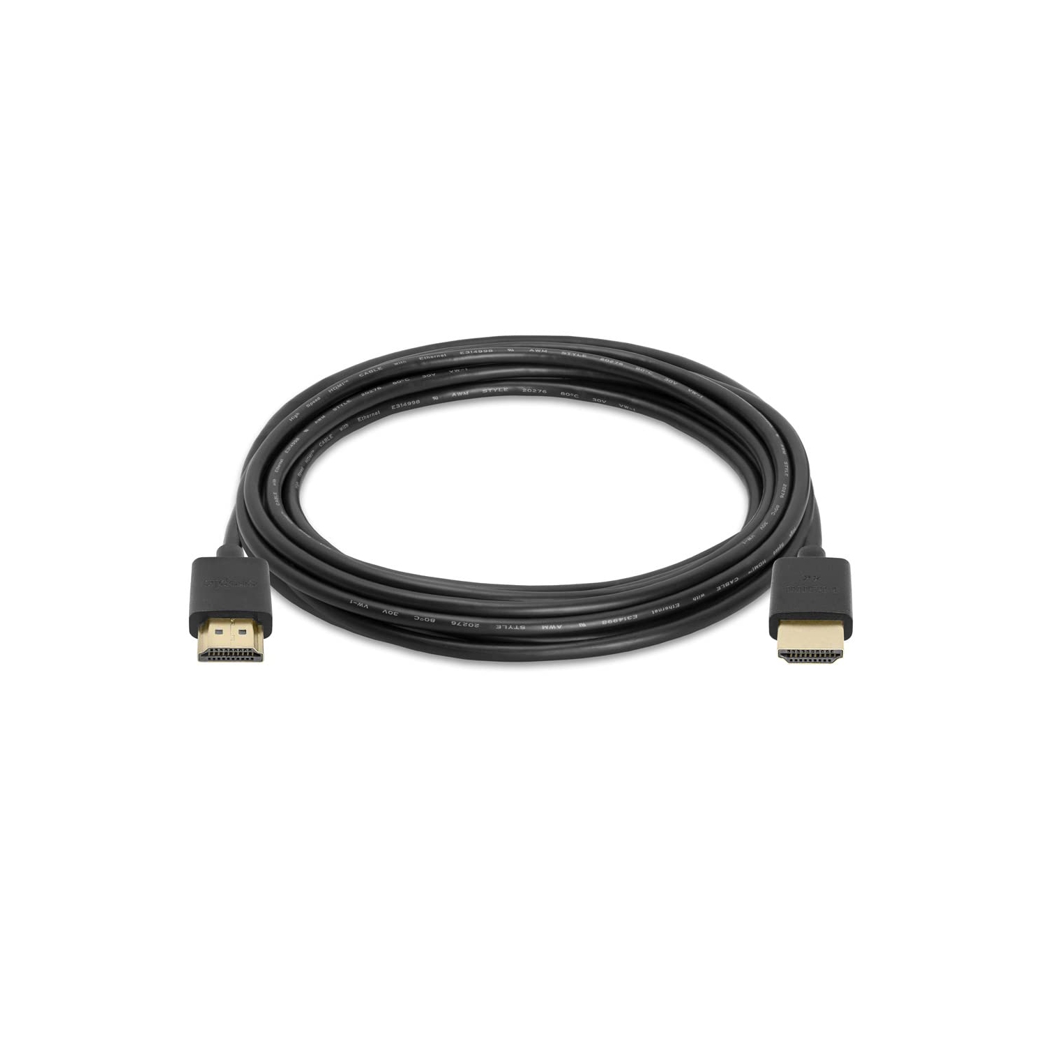Câble HDMI ultramince haute vitesse HDMI 2.0 de Cmple pour téléviseur HD – Prend en charge Ethernet 3D 4K et retour audio – 15 pieds