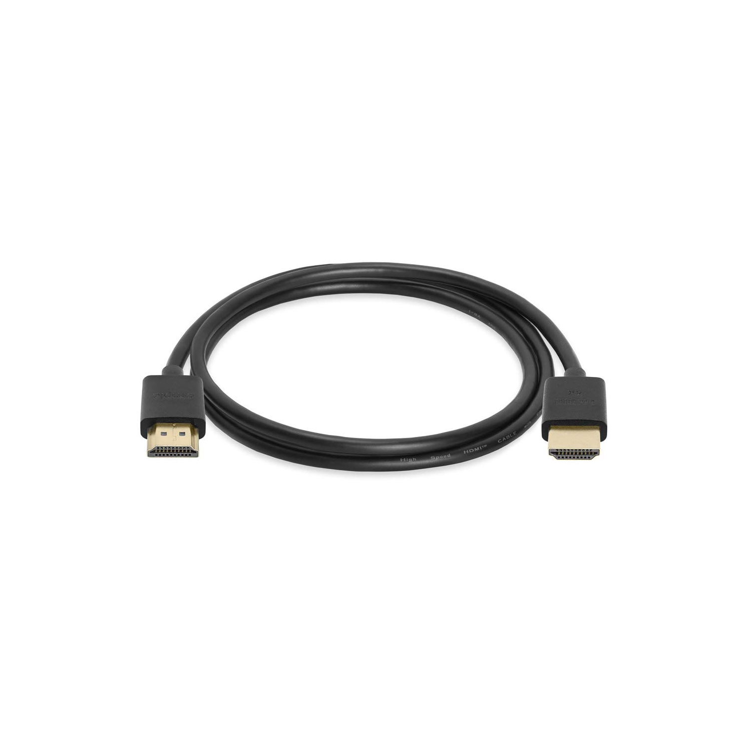 Cmple – Câble HDMI ultramince haute vitesse HDMI 2,0 pour téléviseur HD – Prend en charge Ethernet 3D 4K et retour audio – 3 pi