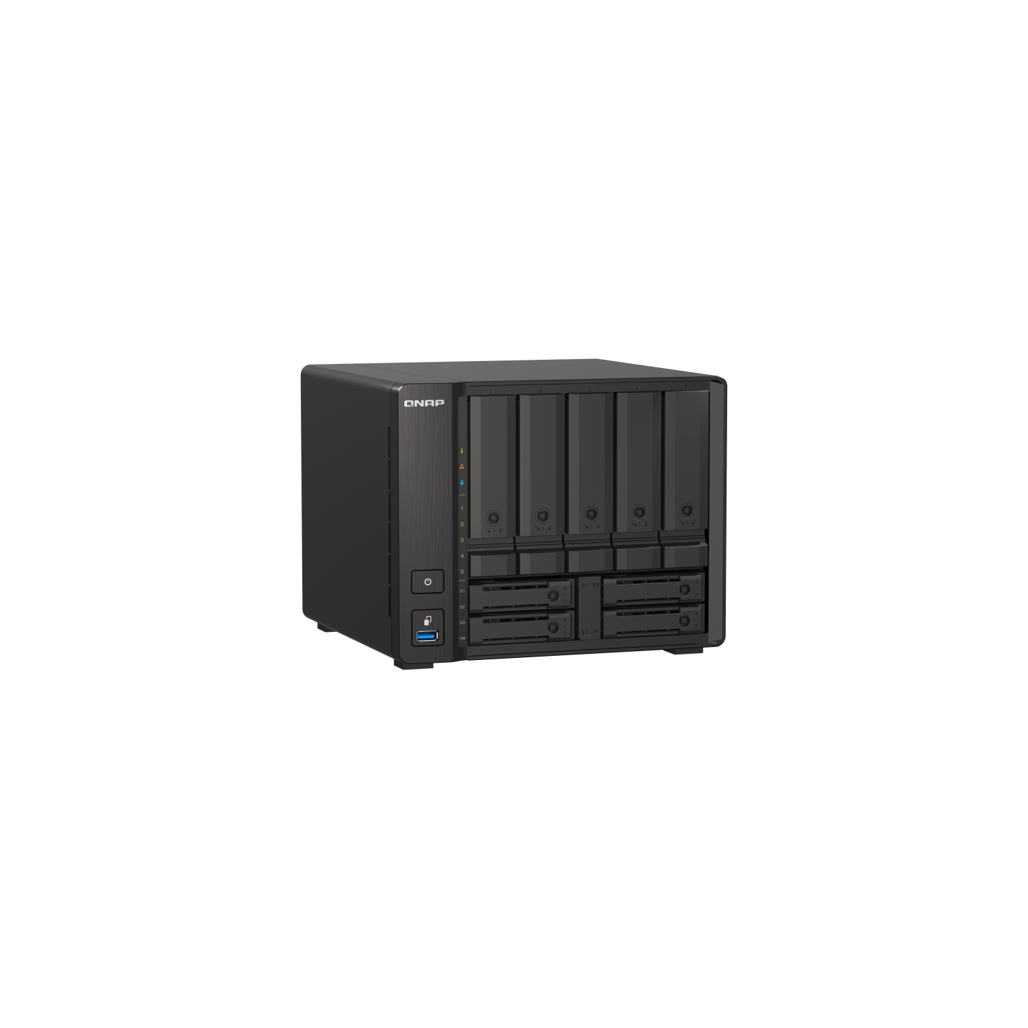 QNAP TS-h973AX-8G-US 9-Bay Desktop NAS, AMD Ryzen V1500B 4C 8T 2.2GHz, 8GB DDR4 SODIMM