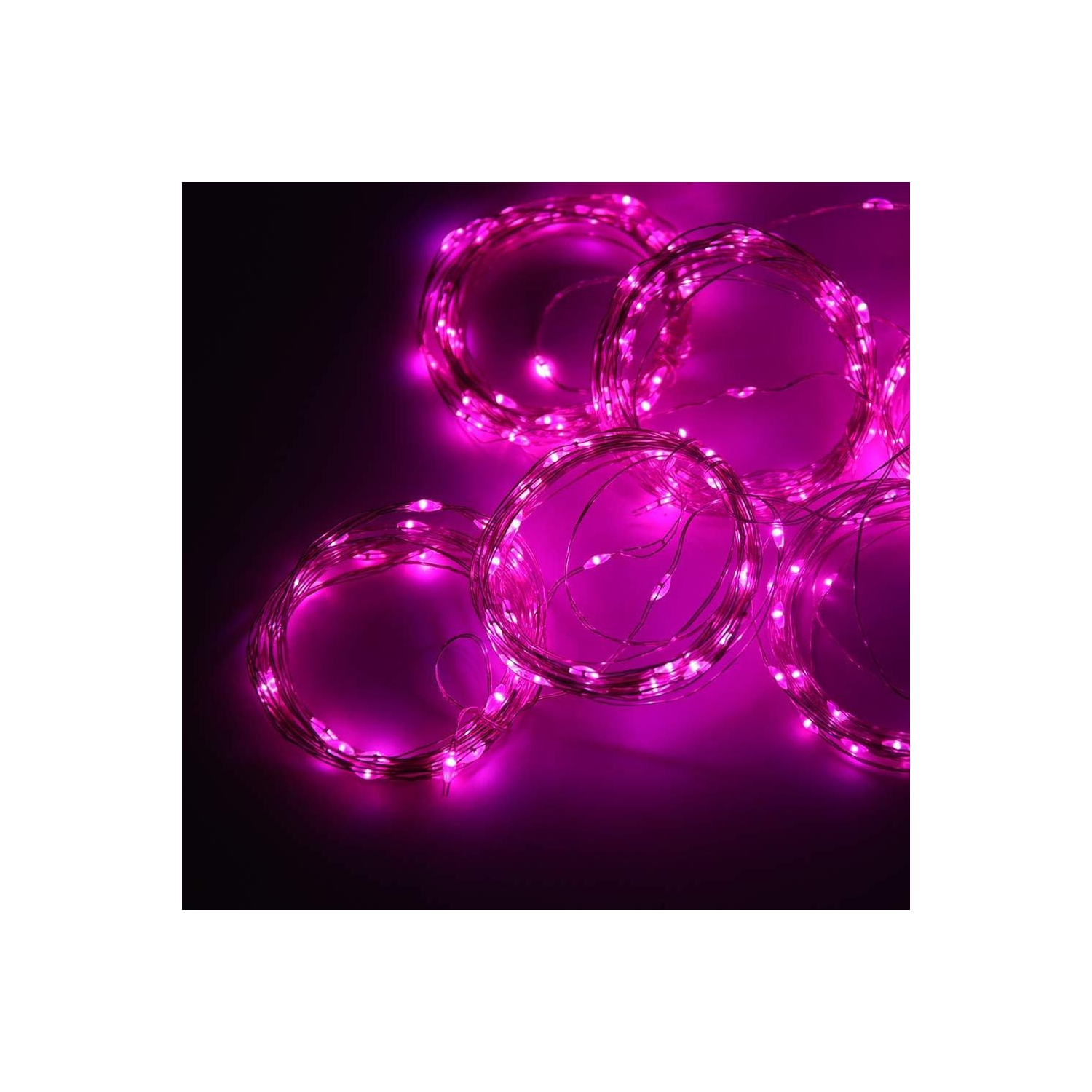 Lumières de rideau de fée pour chambre à coucher 300 LED, guirlandes de Noël USB Plug in 8 modes avec télécommande pour Wedding Party Decor blanc