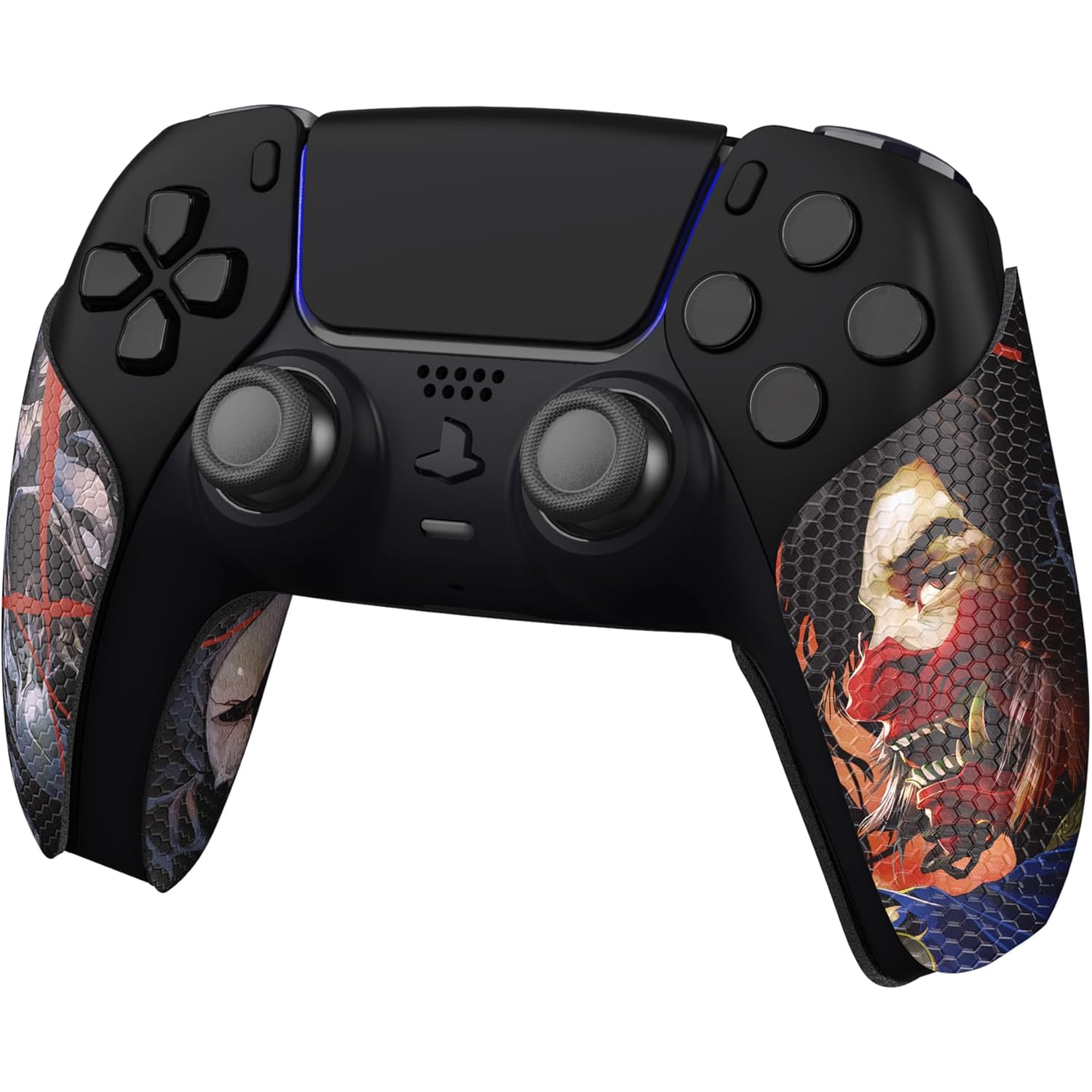 PlayVital Sweat-Absorbent Controller Grip for PS5 Controller, Anti-Skid Soft Rubber Pads Handle Grips for PS5 Controller,Ghost of Samurai