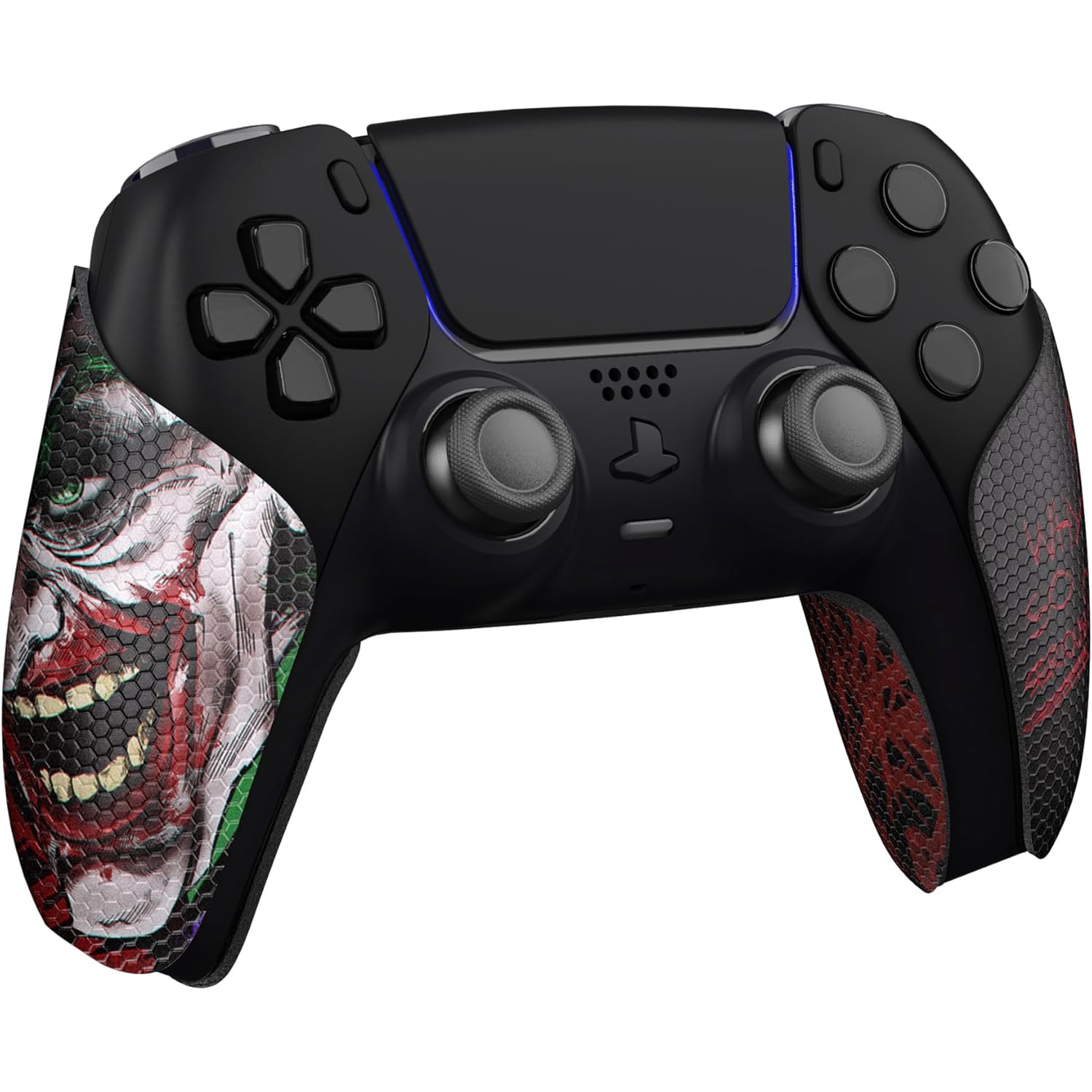 PlayVital Sweat-Absorbent Controller Grip for PS5 Controller, Anti-Skid Soft Rubber Pads Handle Grips for PS5 Controller,Clown Hahaha