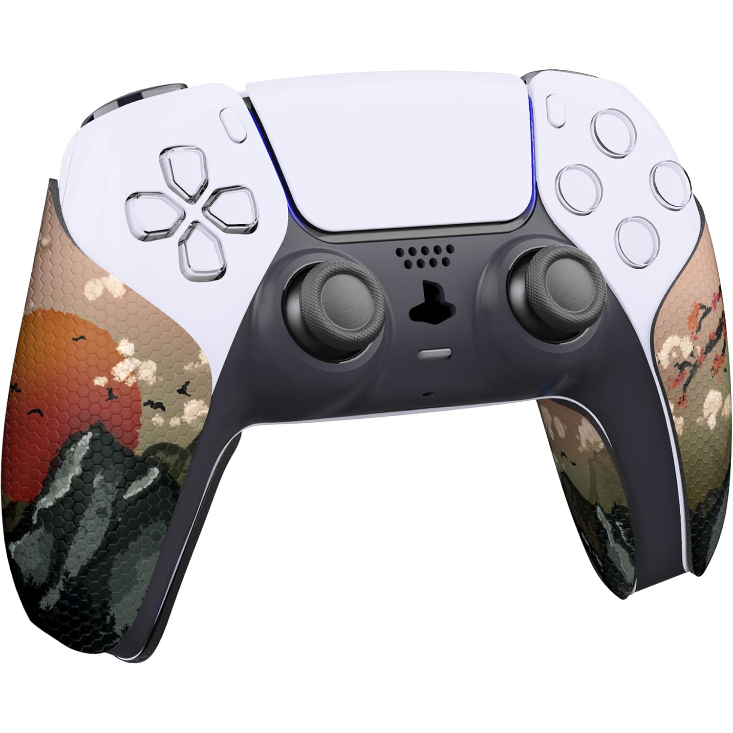 Prise de manette absorbant la sueur de PlayVital pour manette de PS5, coussinets antidérapants en caoutchouc souple poignées pour manette de PS5, vue