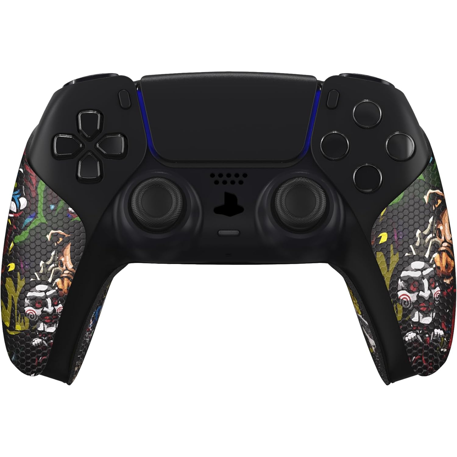 Prise de manette absorbant la sueur de PlayVital pour manette de PS5, prises antidérapantes en caoutchouc souple pour manette de PS5, Scary Party
