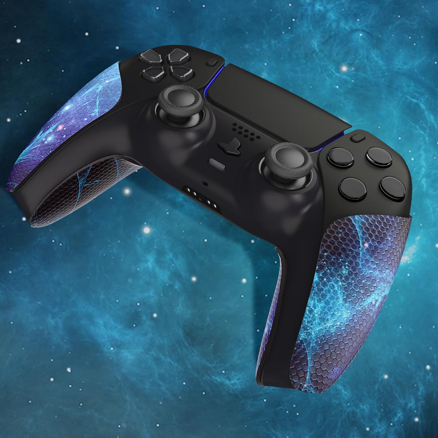 Prise de manette absorbant la sueur de PlayVital pour manette de PS5, prises de poignée antidérapantes en caoutchouc souple pour manette de PS5,