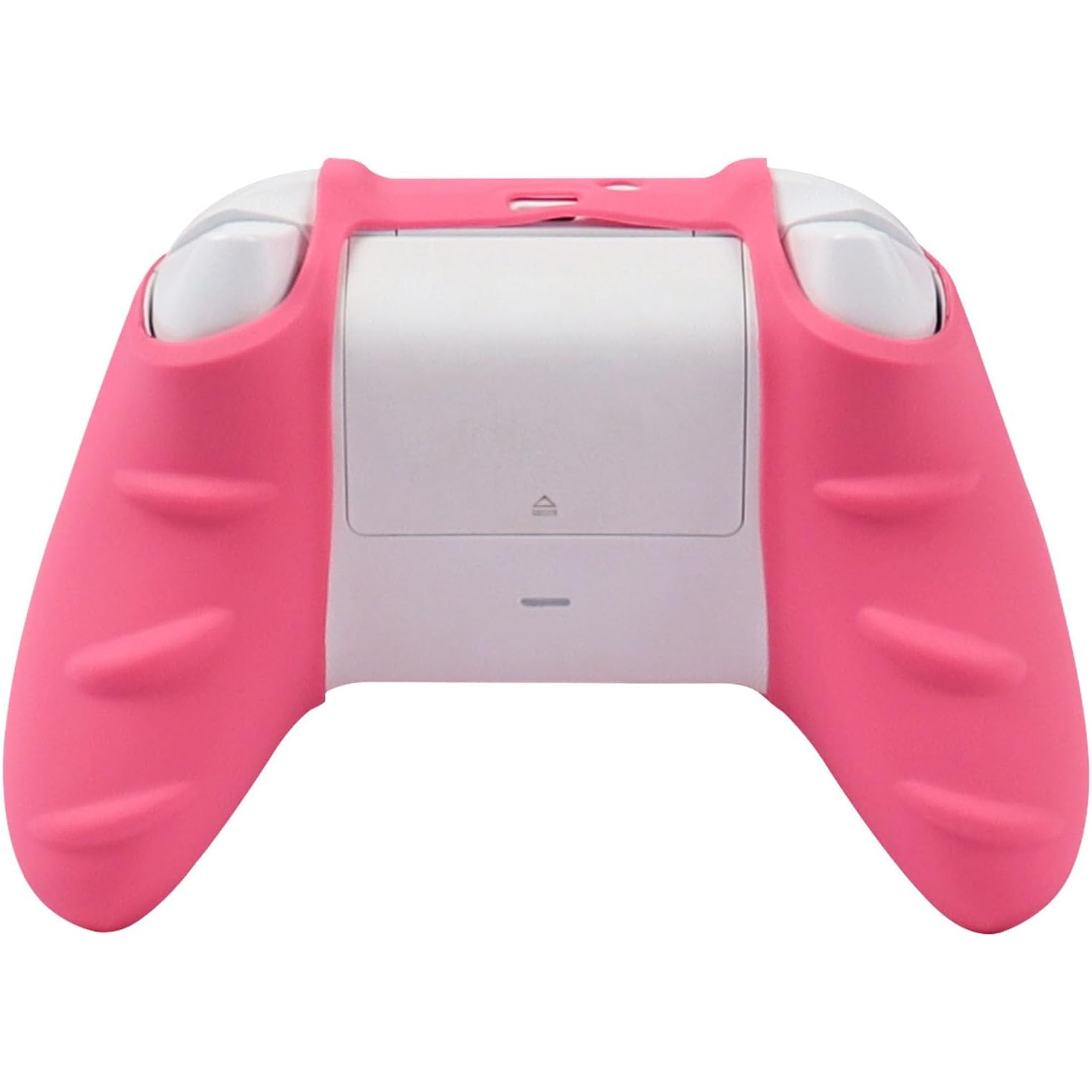 Controller Skins for PS4, Silicone Controller Cover Skin Protector Compatible /PS4 Slim/PS4 Pro Controller with 2 Cute Thumb Grips Caps,Pink Red