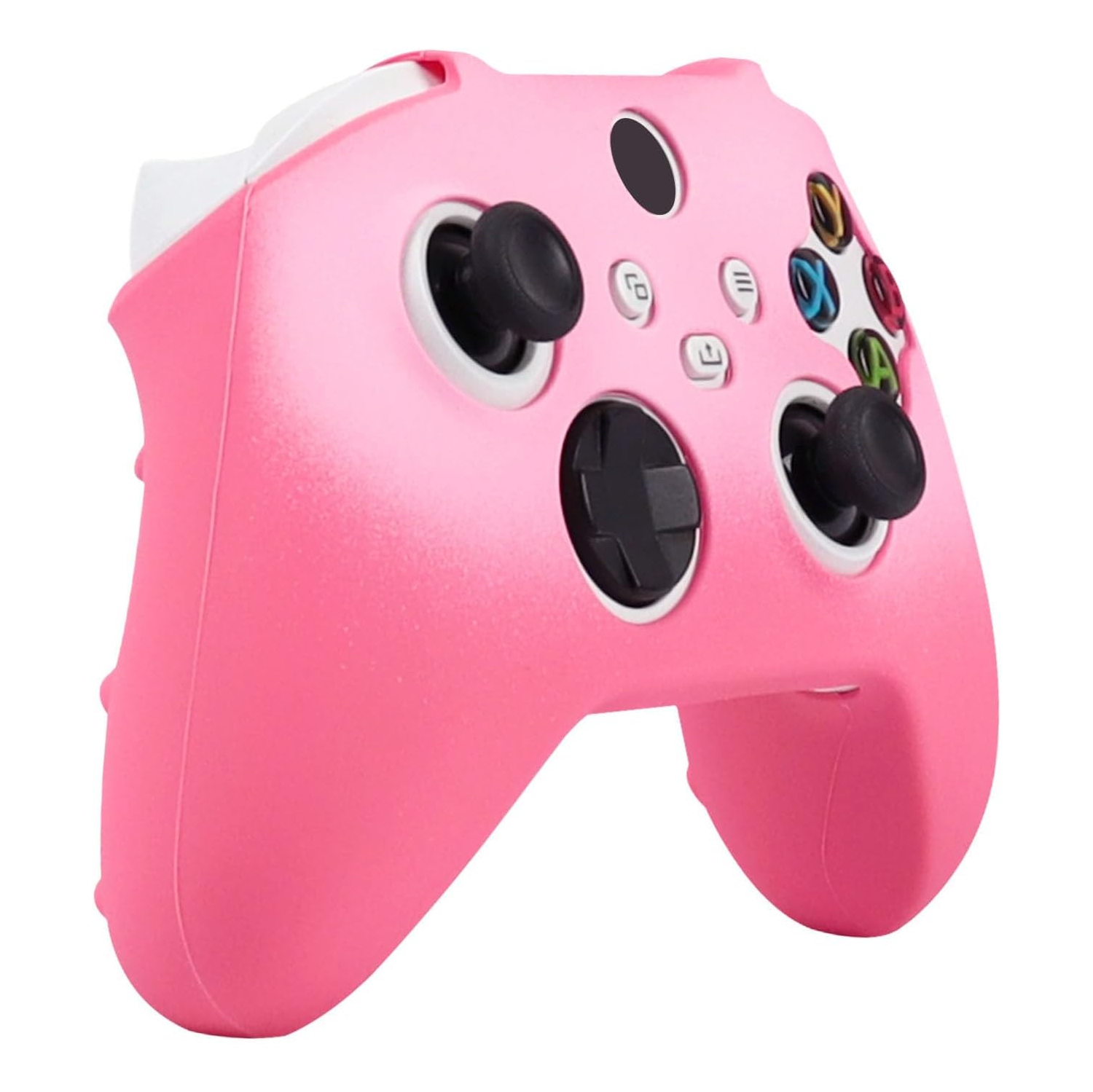 Controller Skins for PS4, Silicone Controller Cover Skin Protector Compatible /PS4 Slim/PS4 Pro Controller with 2 Cute Thumb Grips Caps,Pink Red