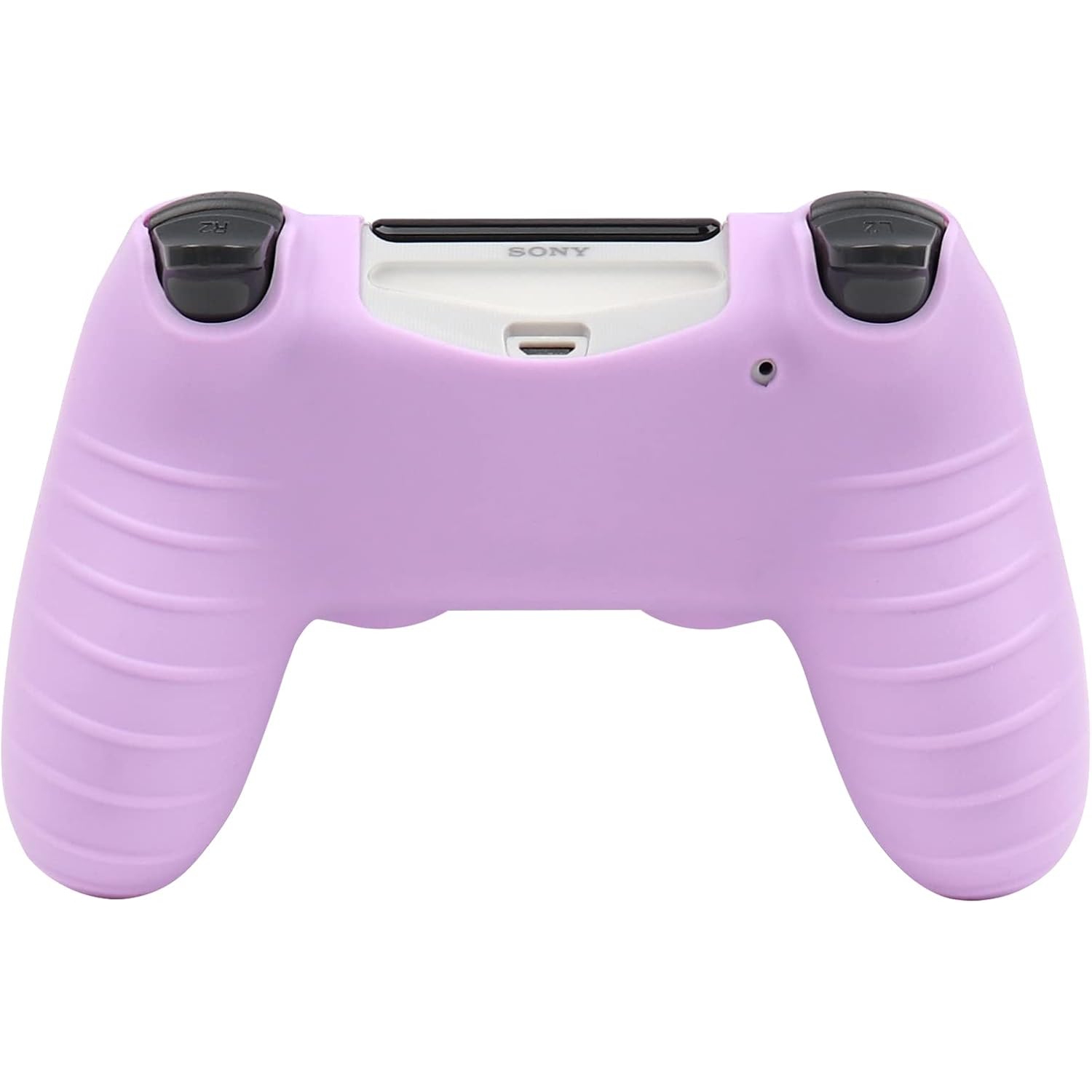 Controller Skins for PS4, Silicone Controller Cover Skin Protector Compatible /PS4 Slim/PS4 Pro Controller with 2 Cute Thumb Grips Caps,Spink