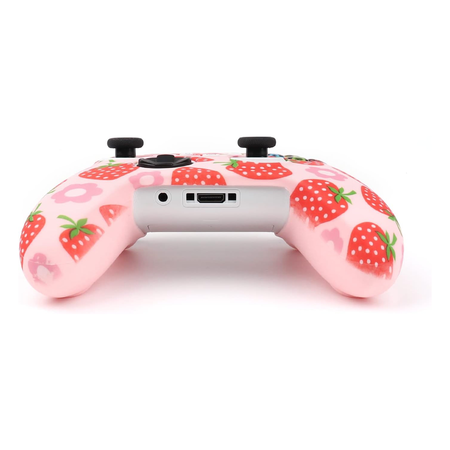 Controller Skins for PS4, Silicone Controller Cover Skin Protector Compatible /PS4 Slim/PS4 Pro Controller with 2 Cute Thumb Grips Caps,Apink