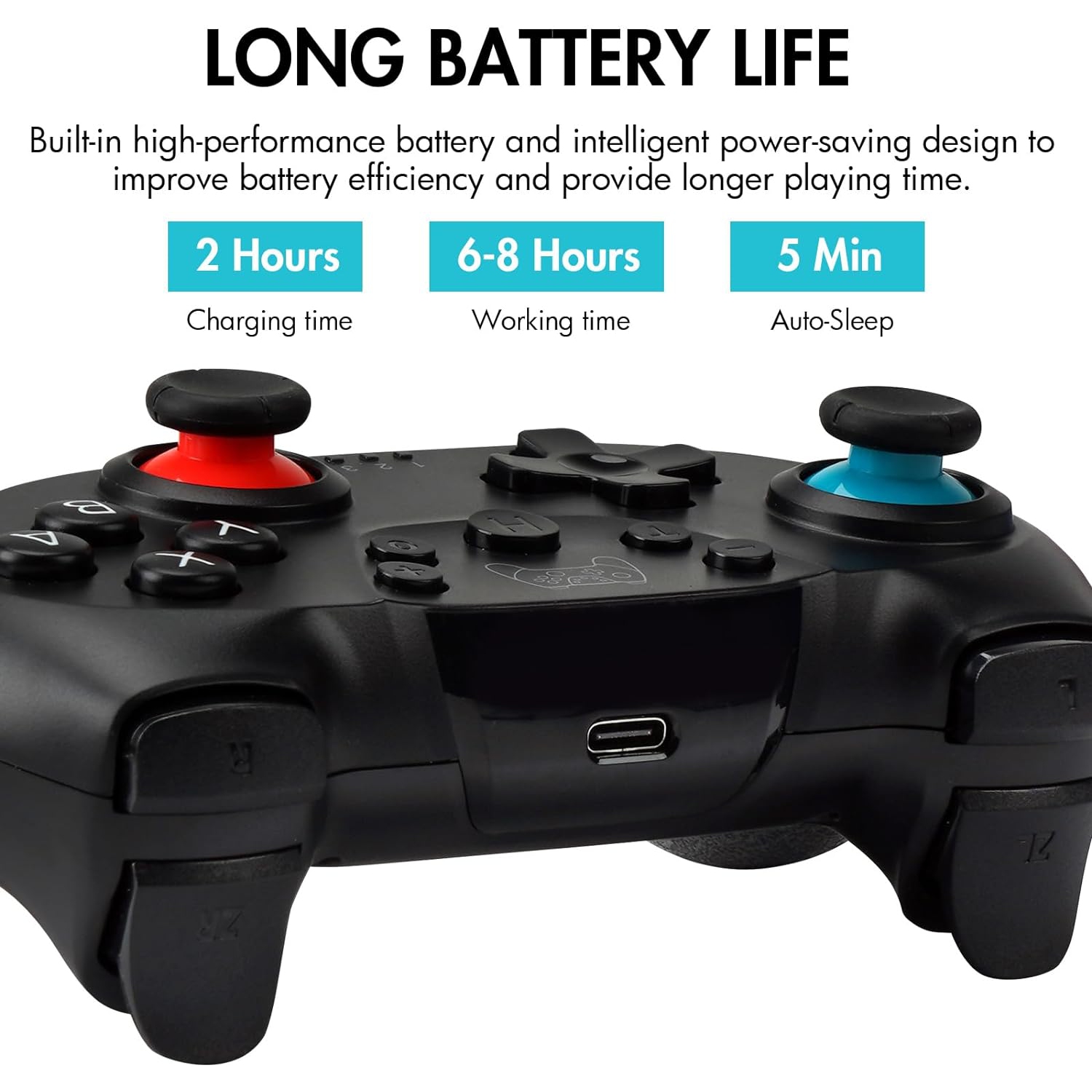 Wireless Pro Controller Switch Lite,Switch Remote Controller Gamepad Joystick, Turbo and Dual Vibration,Black