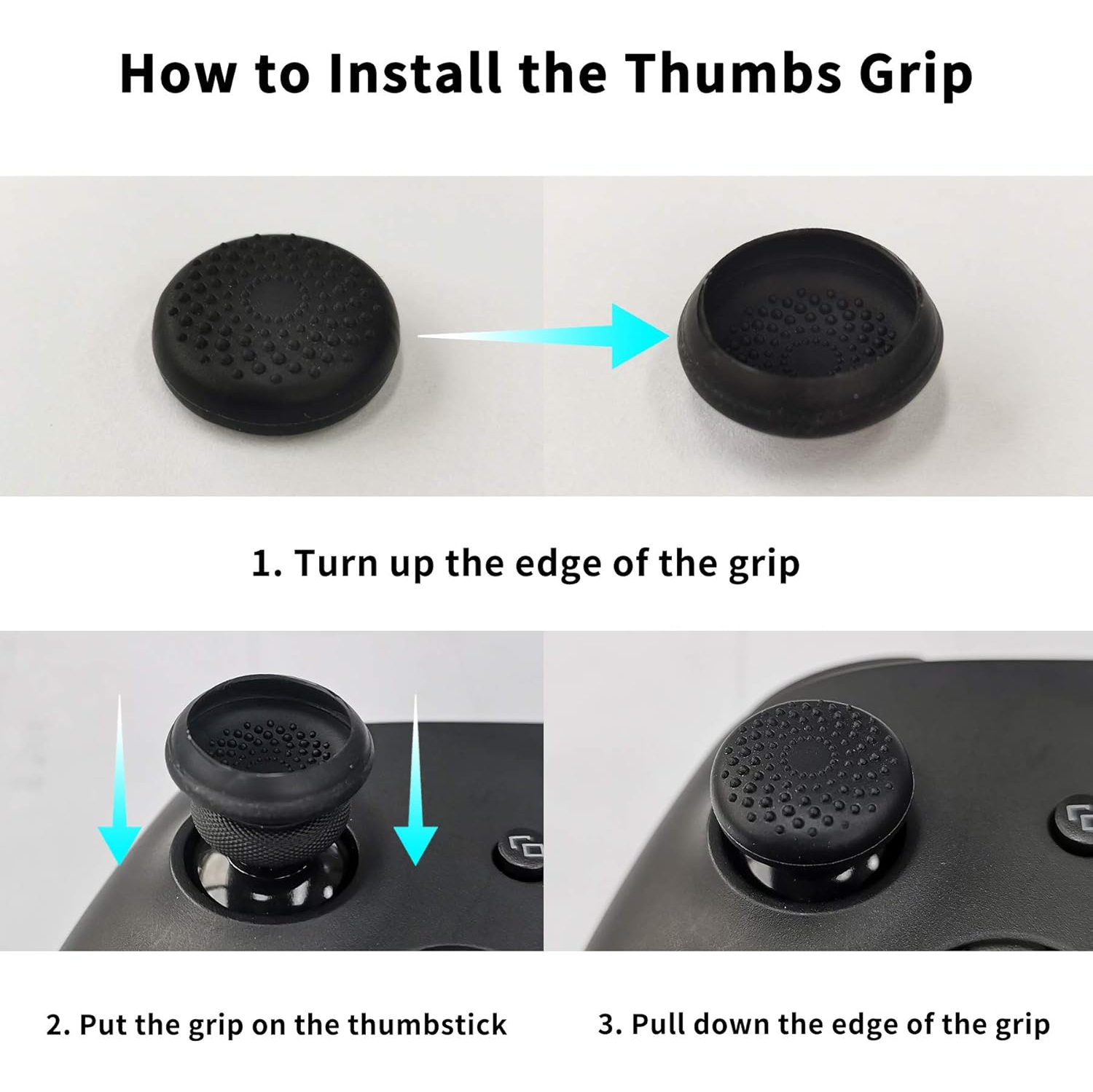 PlayVital White Pure Series Anti-Slip Silicone Cover Skin for ps5 Controller, Soft Rubber Case with White Thumb Grip Caps