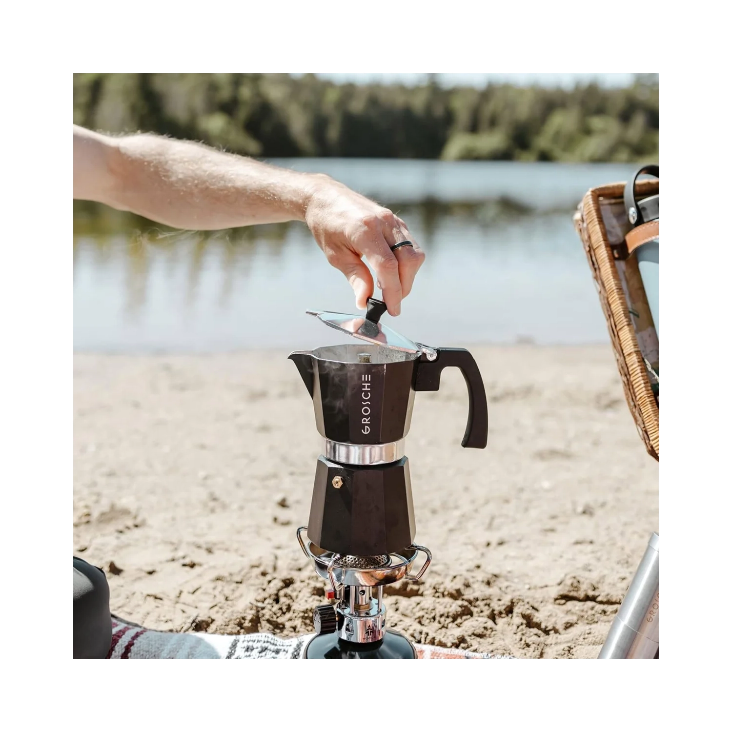 Grosche Milano 6-cup Espresso Maker with Frother