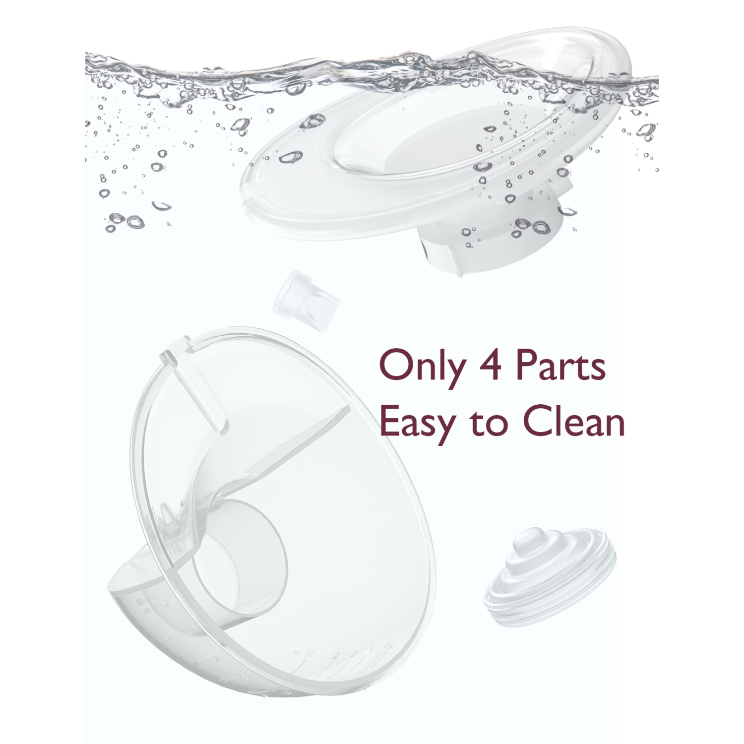 Momcozy All-in-one M5 Wearable Breast Pump, Hands-Free Electric Breast Pump, Double-Sealed Flange with 3 Modes and 9 Levels, Pink