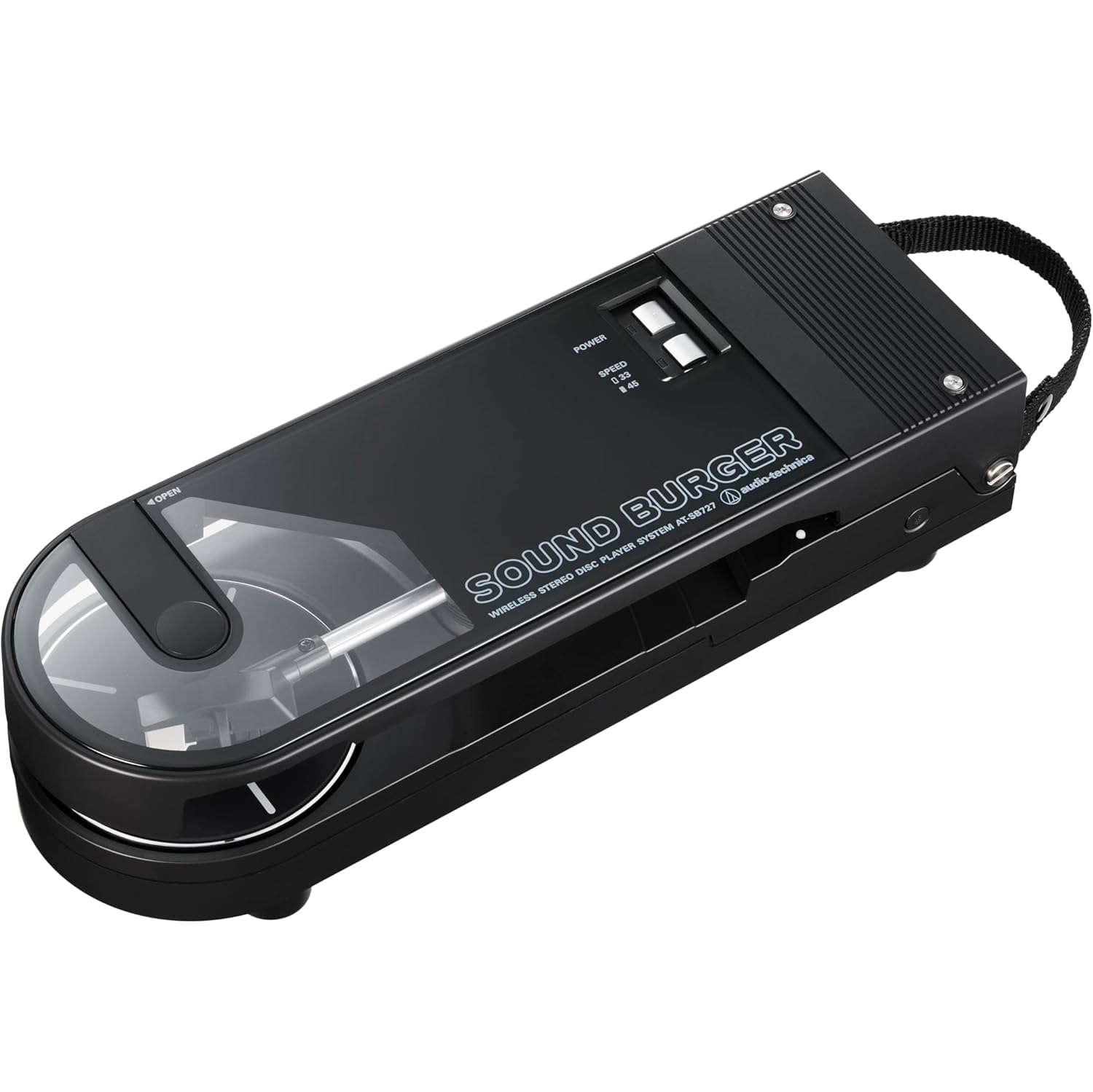 Audio-Technica AT-SB727 Sound Burger Portable Bluetooth Turntable with USB-C Charging and up to 12 Hours of Spinning (Bonus Gadget Cleaner Included)