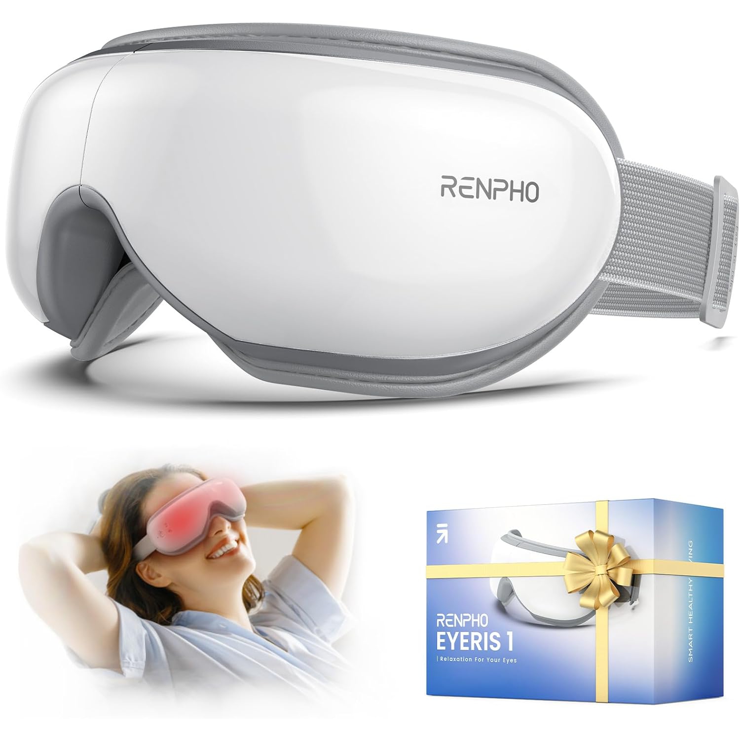 RENPHO Eyeris 1 - Eye Mask with Heat -White