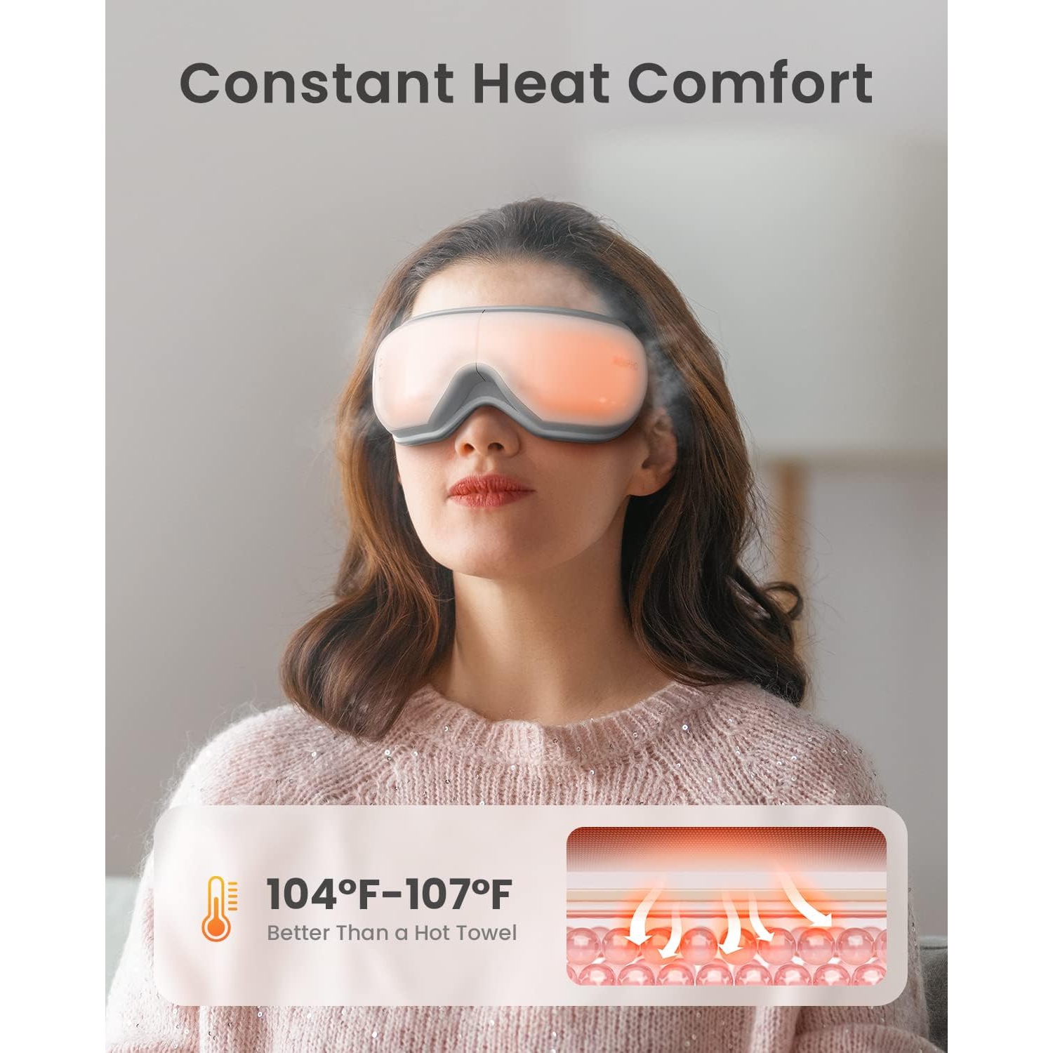 RENPHO Eyeris 1 - Eye Mask with Heat -White