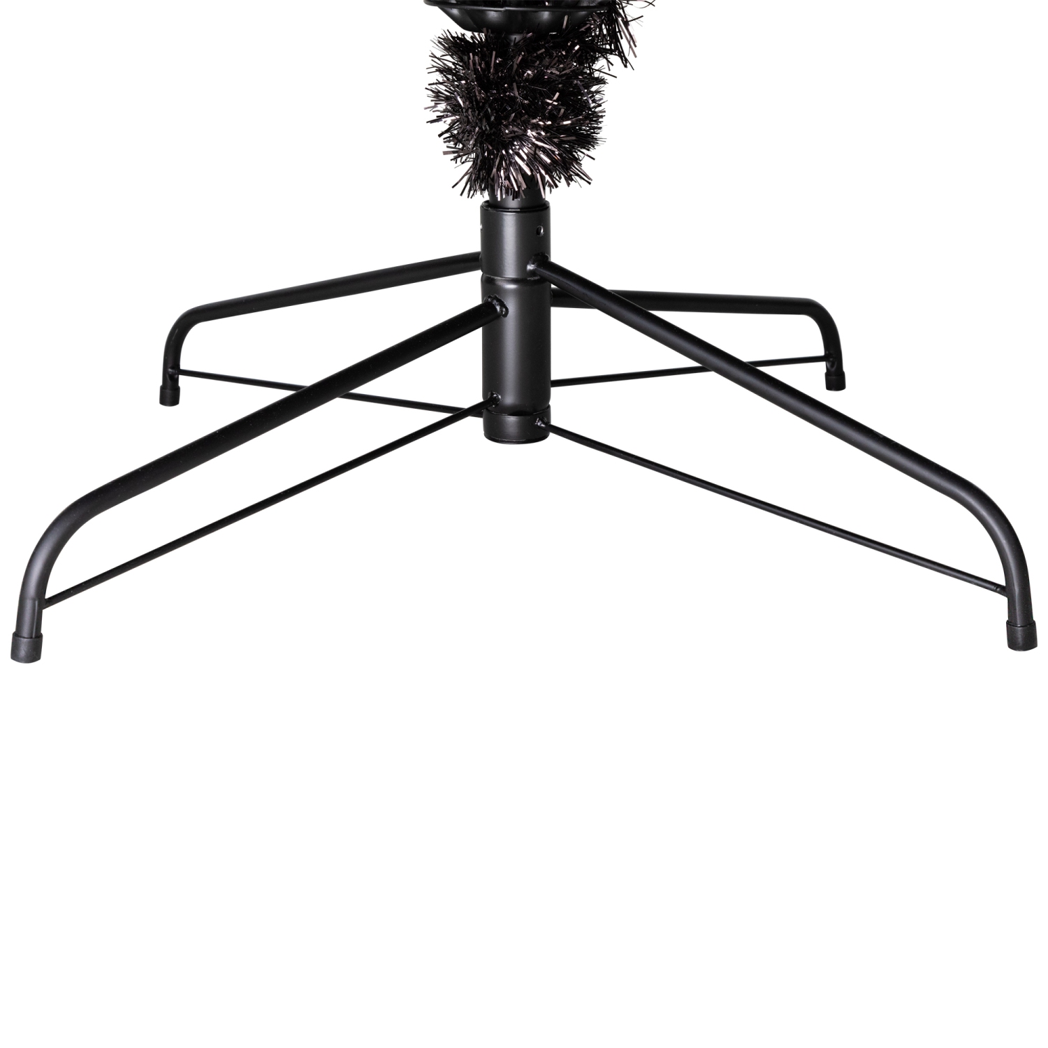Artificial Tinsel Halloween Tree - 9' - Black - Unlit