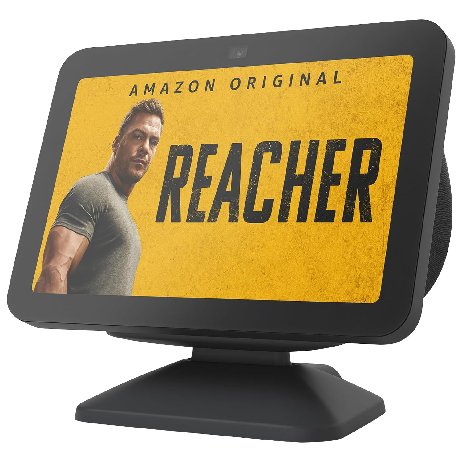 Echo Show 8 (3rd Gen) Adjustable Stand with USB-C Charging Port - Charcoal