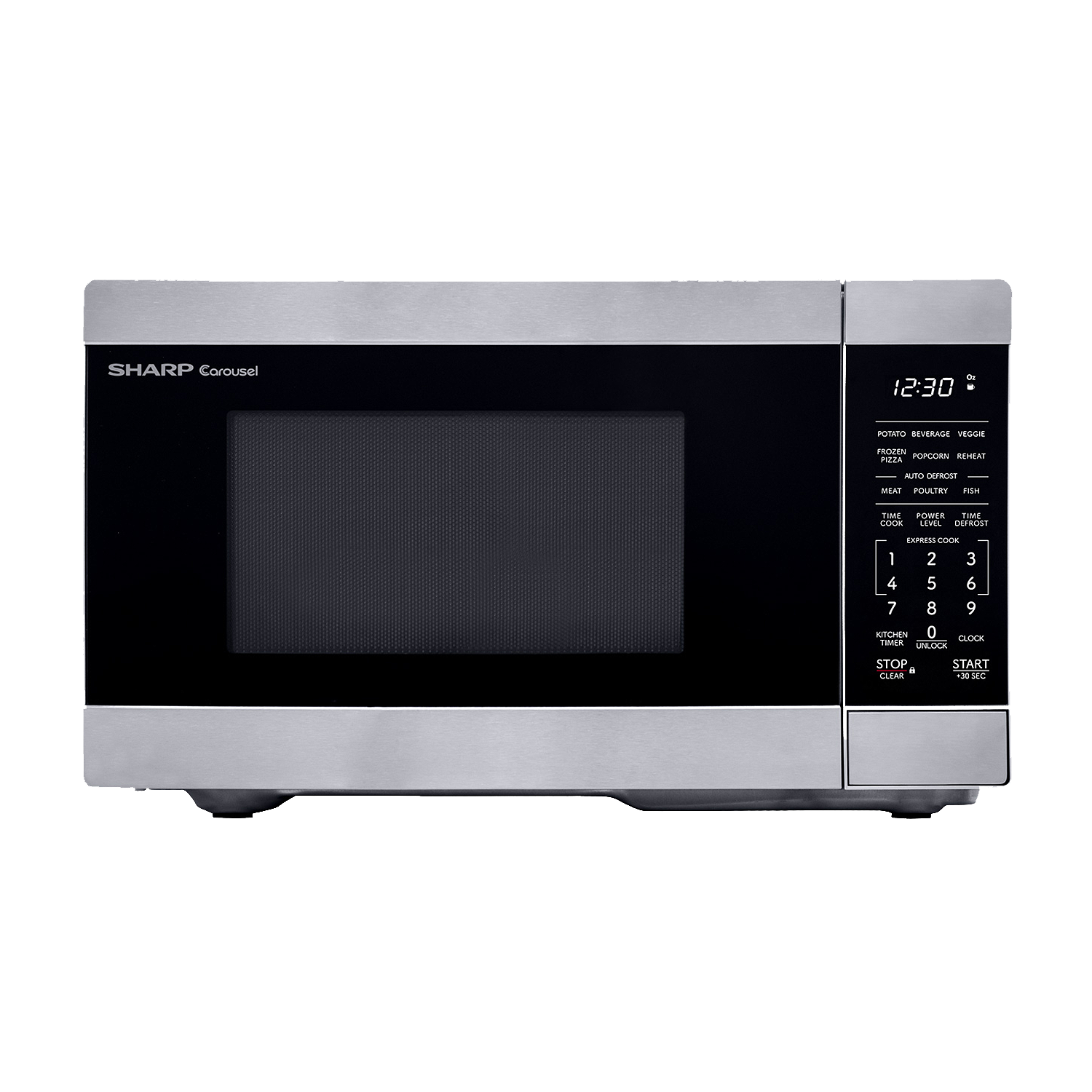 Four à micro-ondes 0,9 pi³ DE Sharp Four à micro-ondes de comptoir Carousel MD de 900&nbsp;W