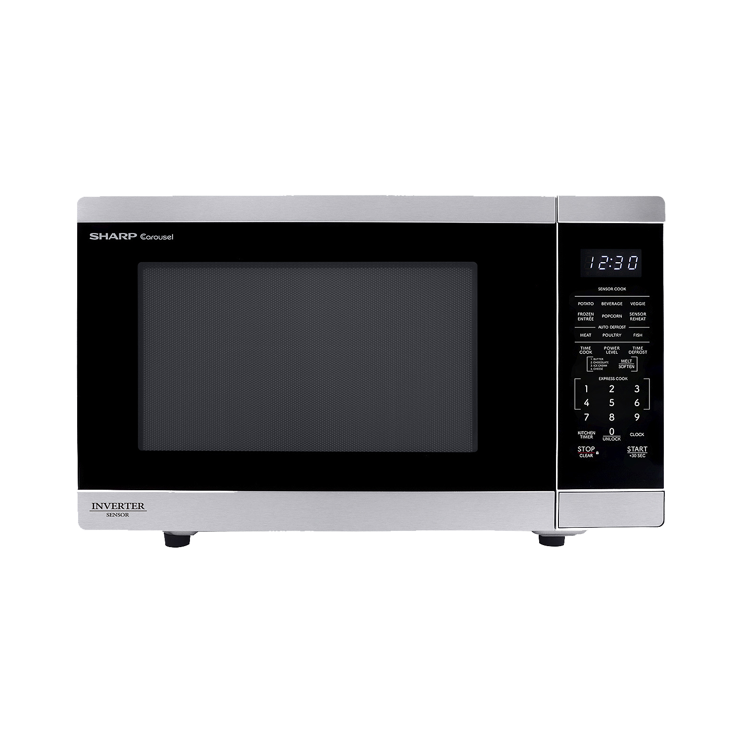 Four à micro-ondes 1,4 pi³ DE Sharp Four à micro-ondes de comptoir Carousel MD de 1100&nbsp;W avec technologie Inverter