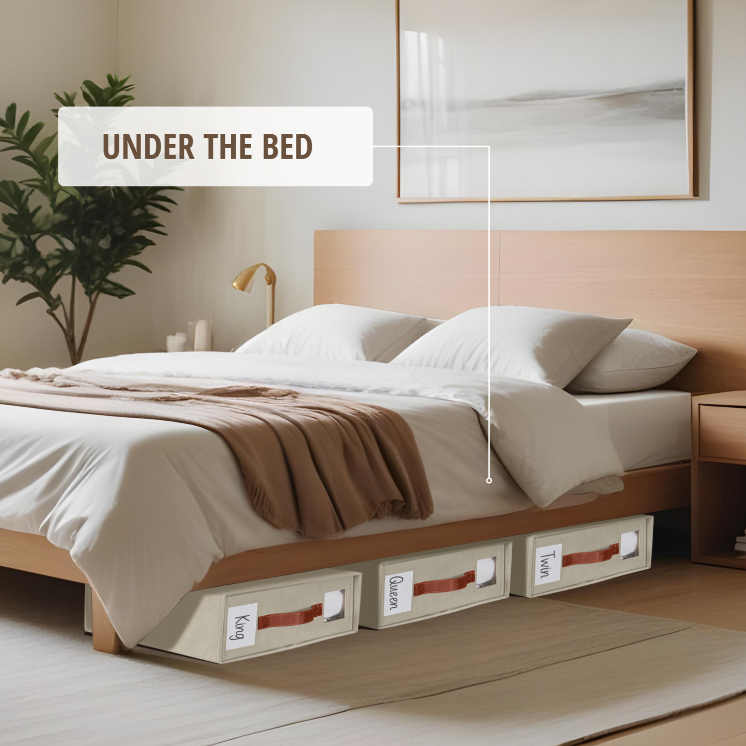 DECOMOMO Foldable Bed Sheet Organizers and Storage