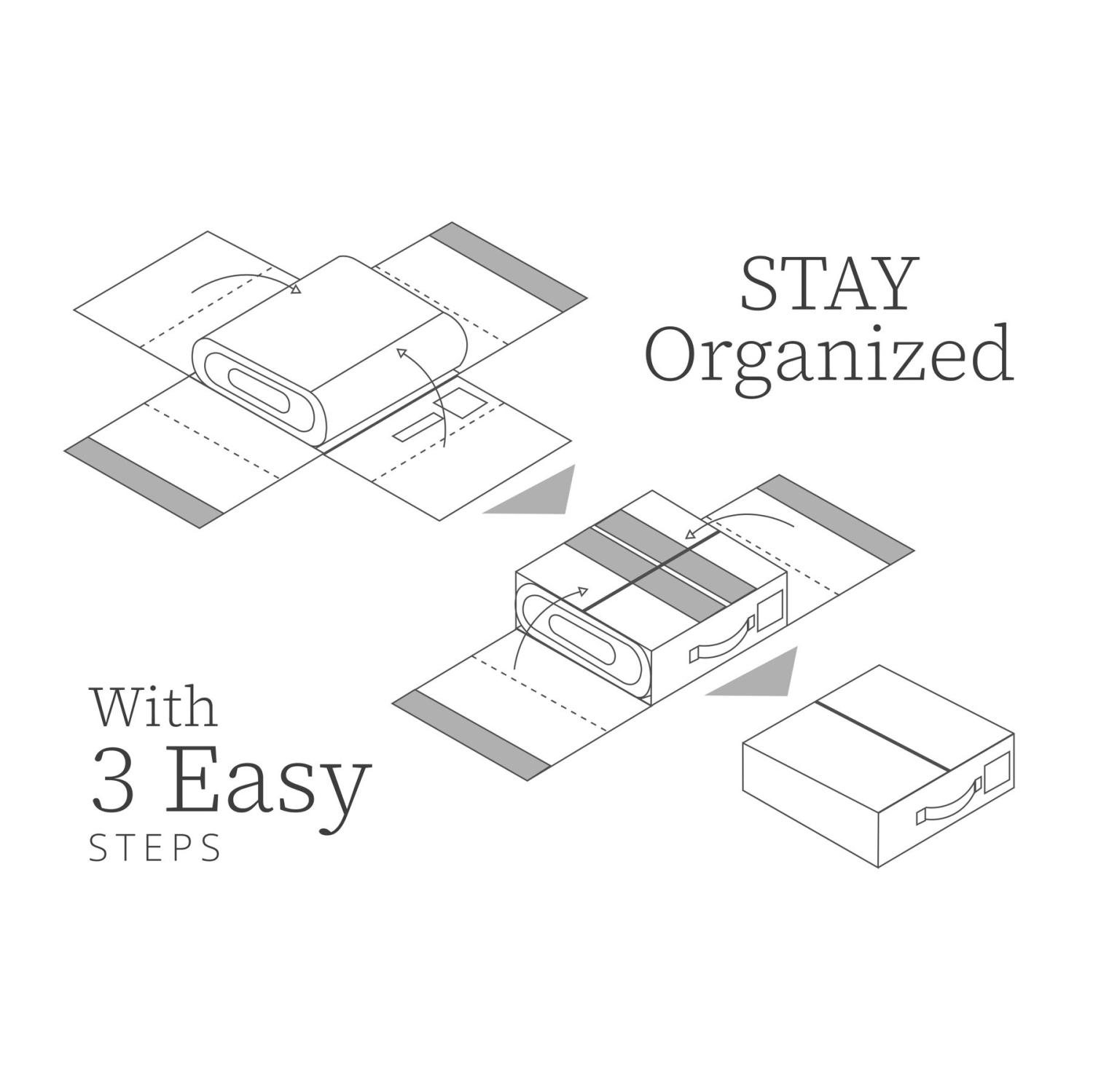 DECOMOMO Foldable Bed Sheet Organizers and Storage