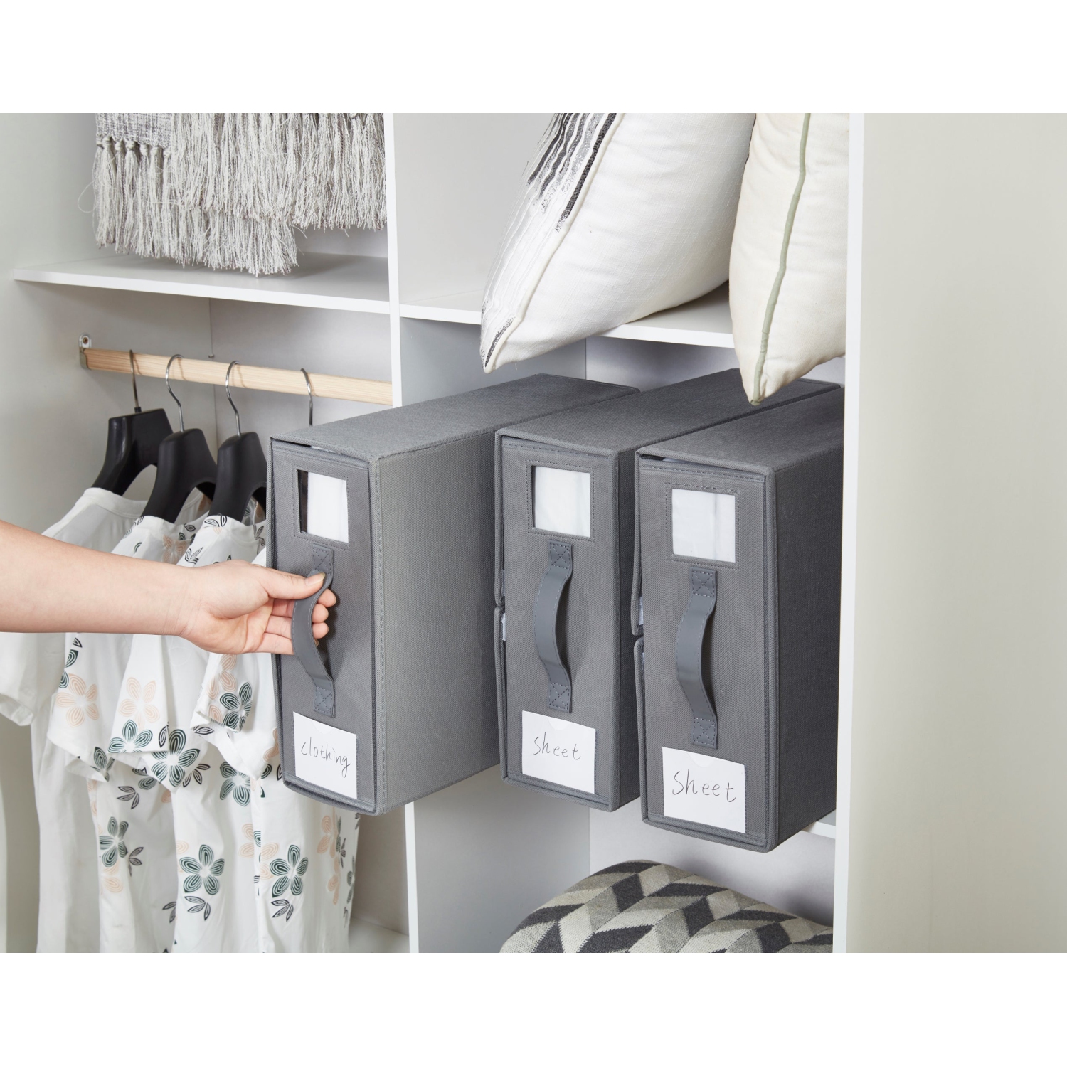 Rangement et rangement de draps pliables DECOMOMO