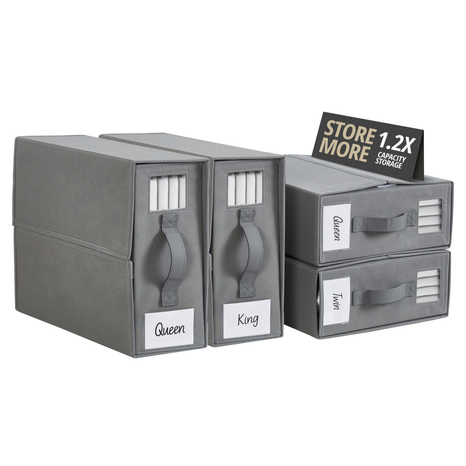 DECOMOMO Foldable Bed Sheet Organizers and Storage