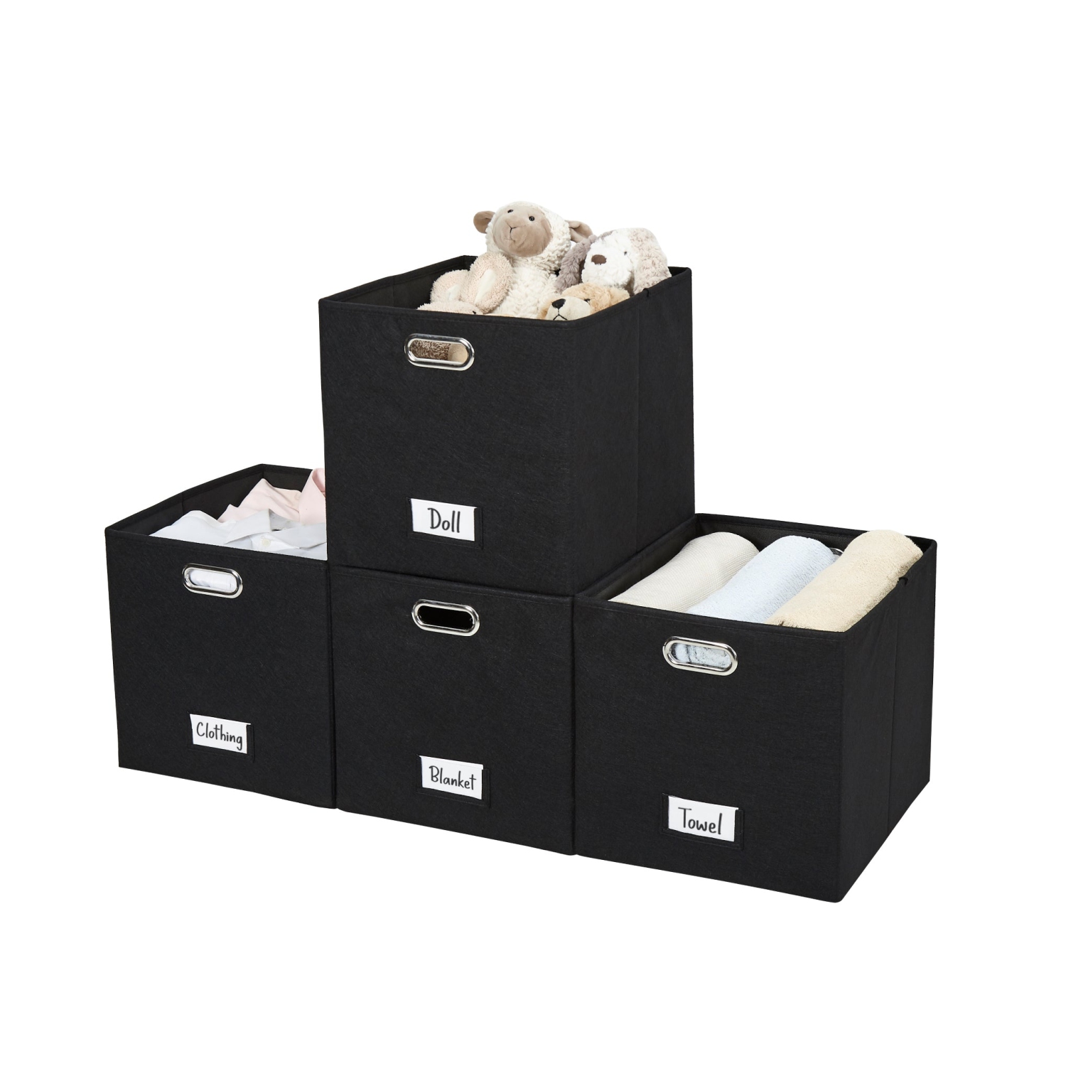 13x15 Kallax Storage Baskets | Storage Bin with Label Holder | Closet Organizers for Toy