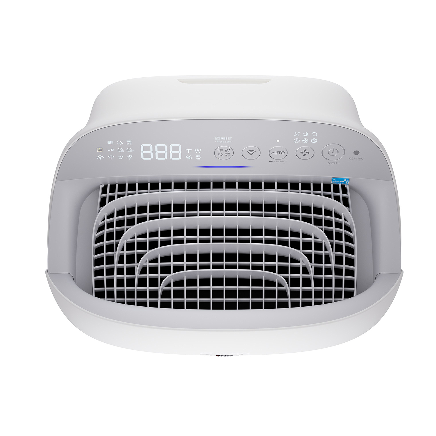 SHARP KCP110CW Extra Large Room Smart HEPA Air Purifier with Plasmacluster® Ion and Built-in Humidifier