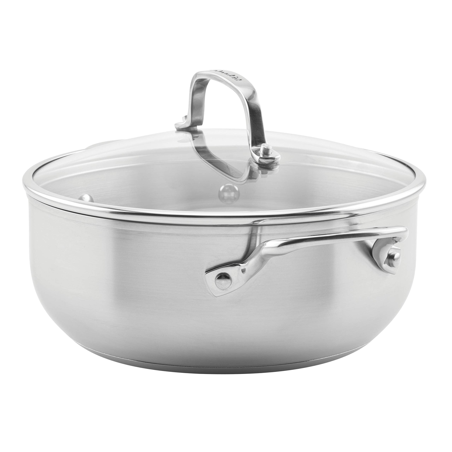 Cocotte en acier inoxydable 3,7&nbsp;L de KitchenAid - Argenté
