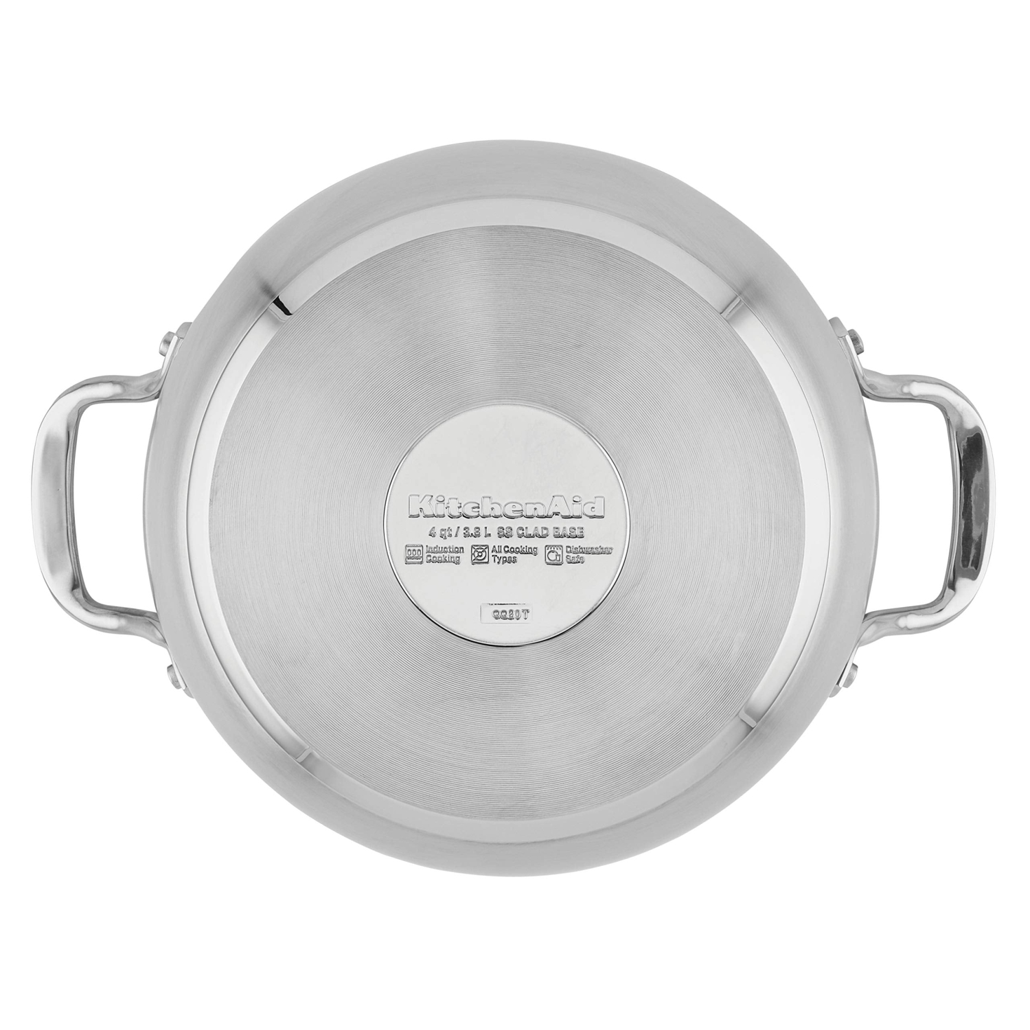 Cocotte en acier inoxydable 3,7&nbsp;L de KitchenAid - Argenté