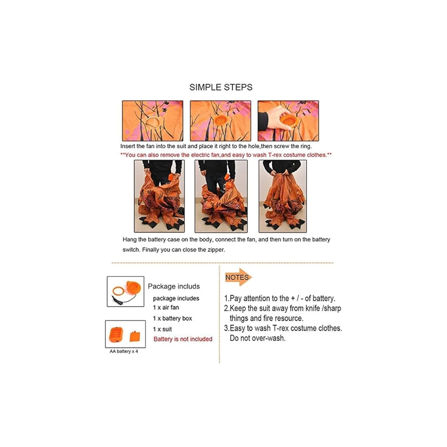 Costume de Trex gonflable de dinosaure – Robe de fantaisie d'Halloween pour adultes, costume gonflable amusant pour les fêtes