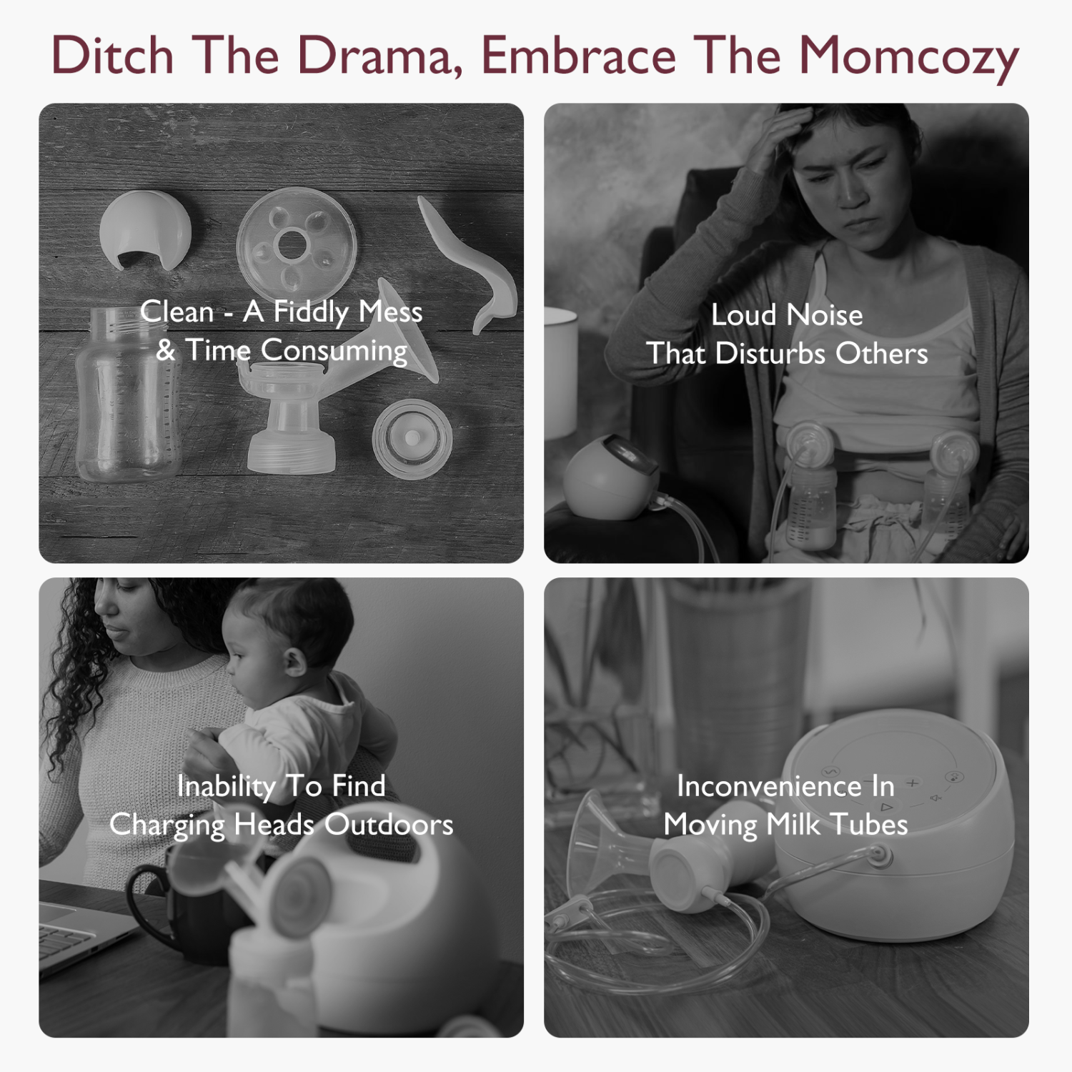 24&nbsp;mm électrique mains libres M5 Pinky de Momcozy