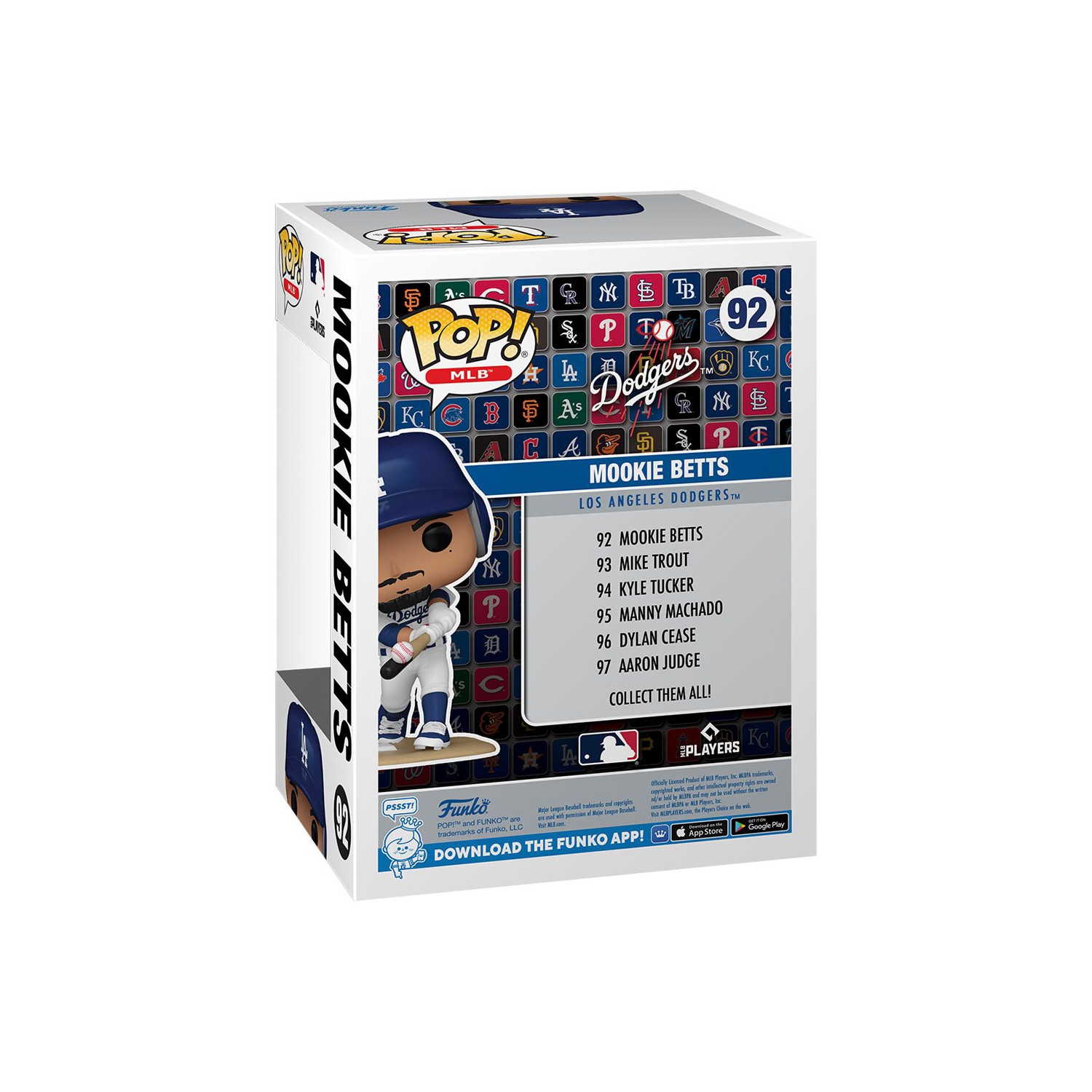 Funko POP MLB DODGERS MOOKIE BETTS #92 New