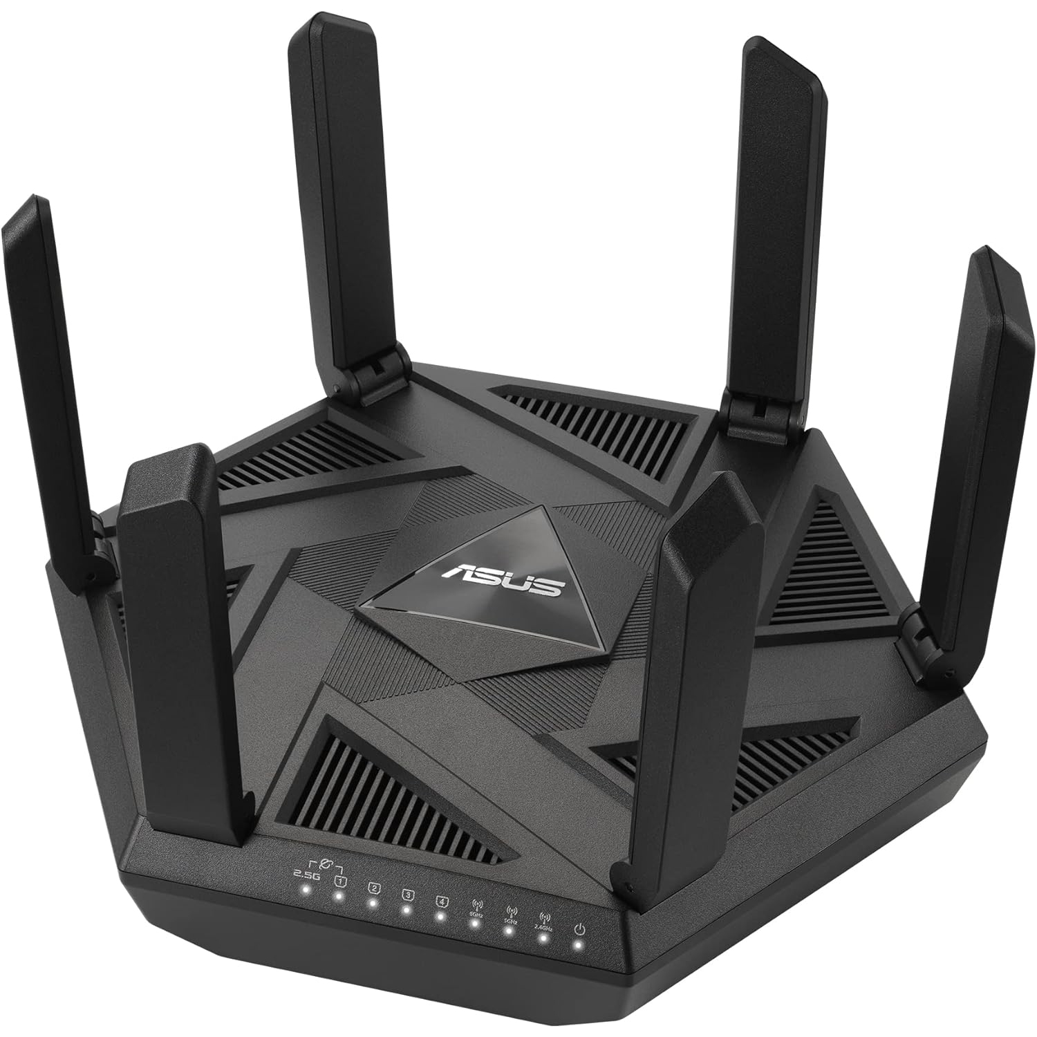 ASUS RT-AXE7800 Tri-band WiFi 6E Extendable Router, 6GHz Band, 2.5G Port, Subscription-free Network Security, Instant Guard