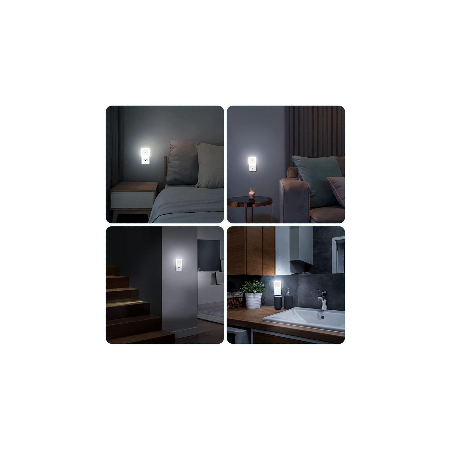 YOULIGHTS Night Light, Plug in Led Night Lights to Wall, 8 Pack Nightlight with Dusk to Dawn Light Sensor, Night Lamp for Kids Toddler Bathroom Led