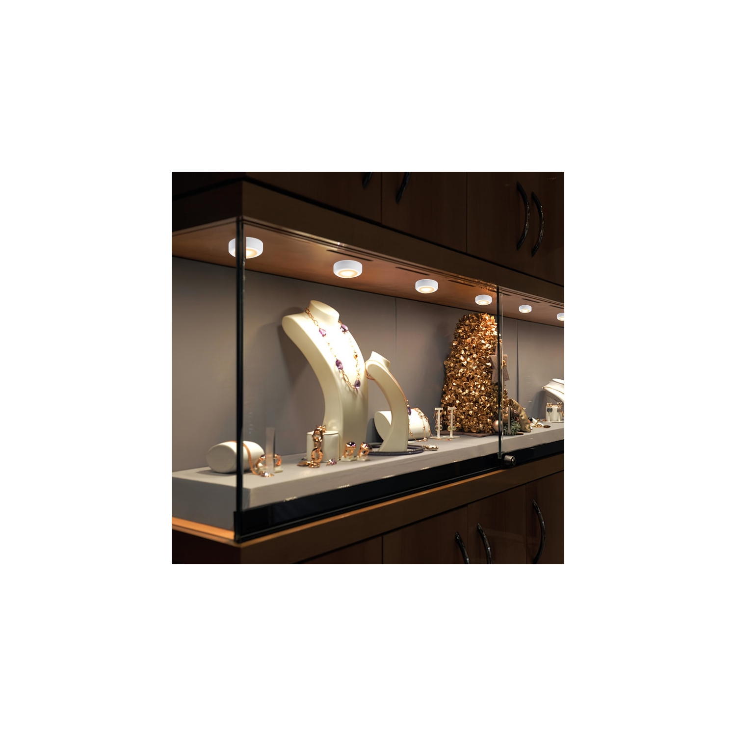 12 Pack Puck Lights, 16 Color Changeable LED Lights, Cabinet Lights, Battery Powered Lights with Dimmer and Timer