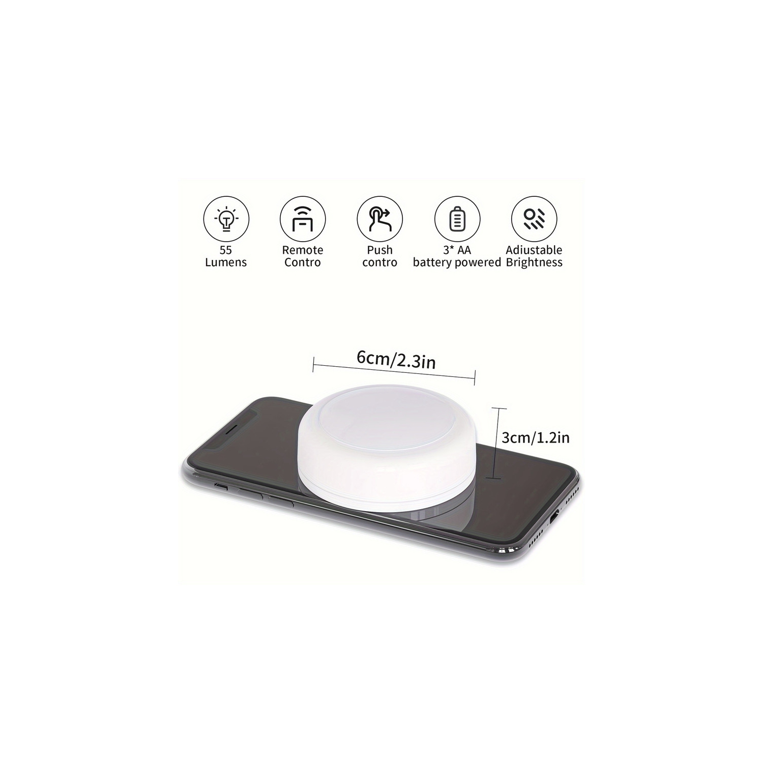 12 Pack Puck Lights, 16 Color Changeable LED Lights, Cabinet Lights, Battery Powered Lights with Dimmer and Timer