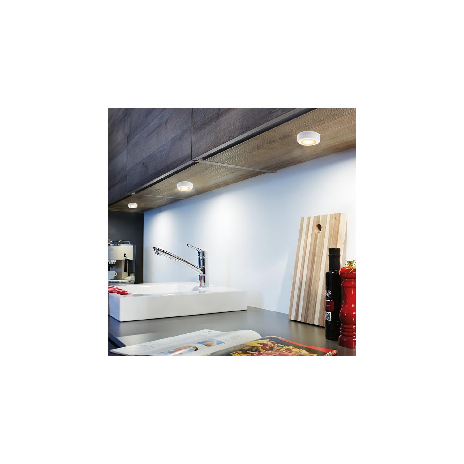 12 Pack Puck Lights, 16 Color Changeable LED Lights, Cabinet Lights, Battery Powered Lights with Dimmer and Timer