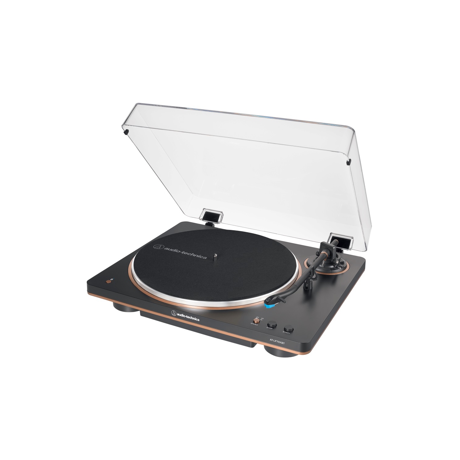 Tourne-disque auto. Sans fil à courroie AT-LP70XBT d'Audio-Technica - Nettoyant de gadgets inclus en prime!