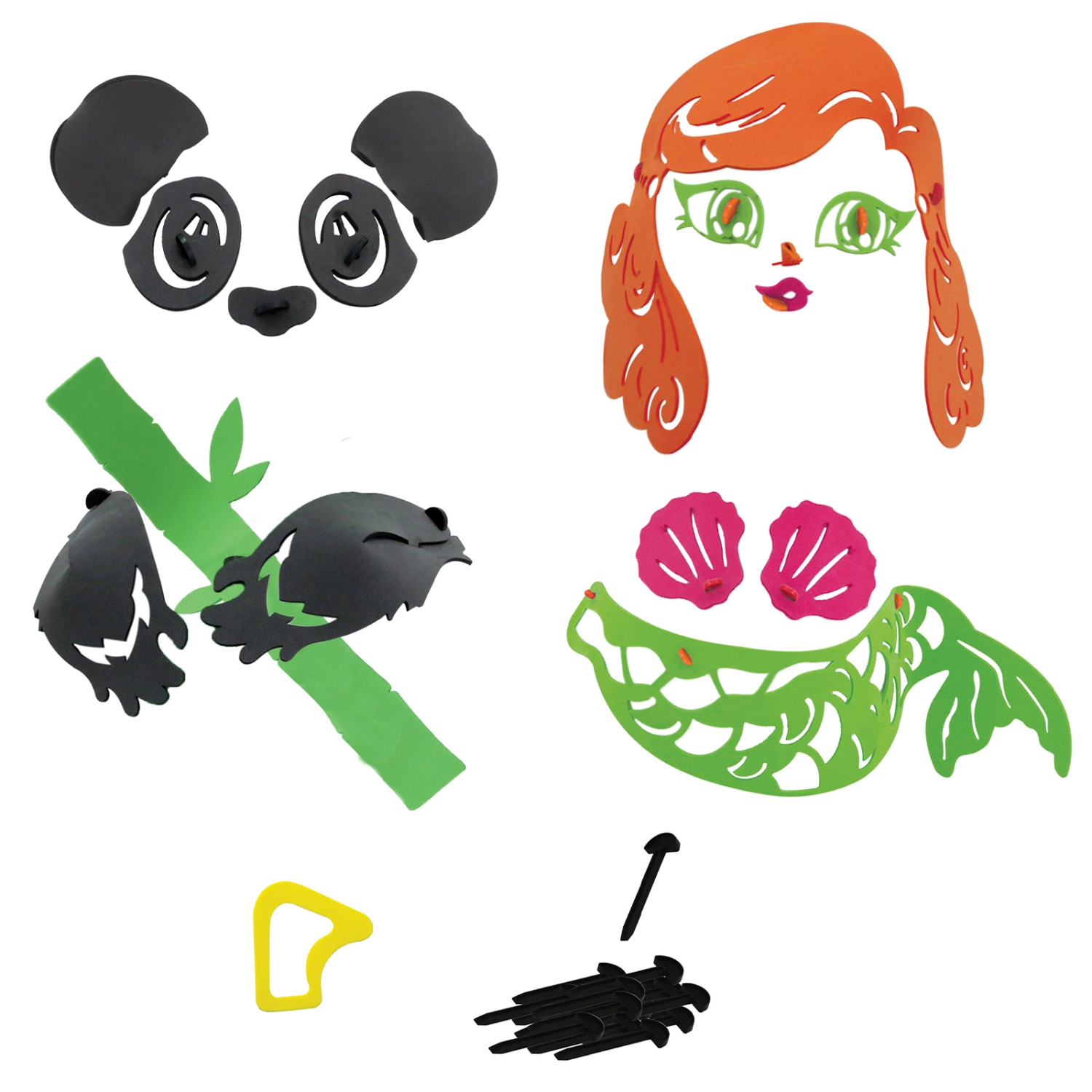 Wham-O Snowman DIY Craft Kit, Creative Snowman Decorating Kit for Kids - Panda / Mermaid