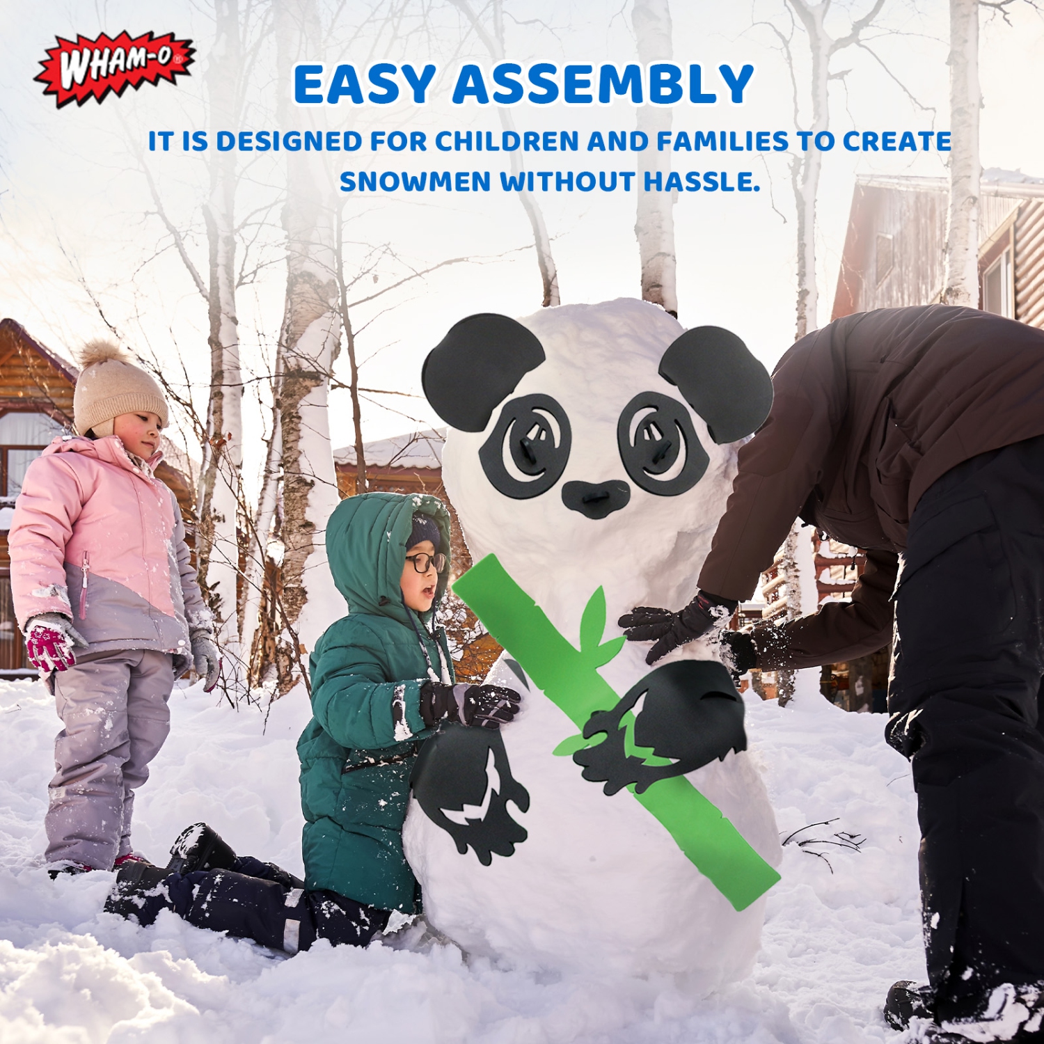 Wham-O Snowman DIY Craft Kit, Creative Snowman Decorating Kit for Kids - Panda / Mermaid