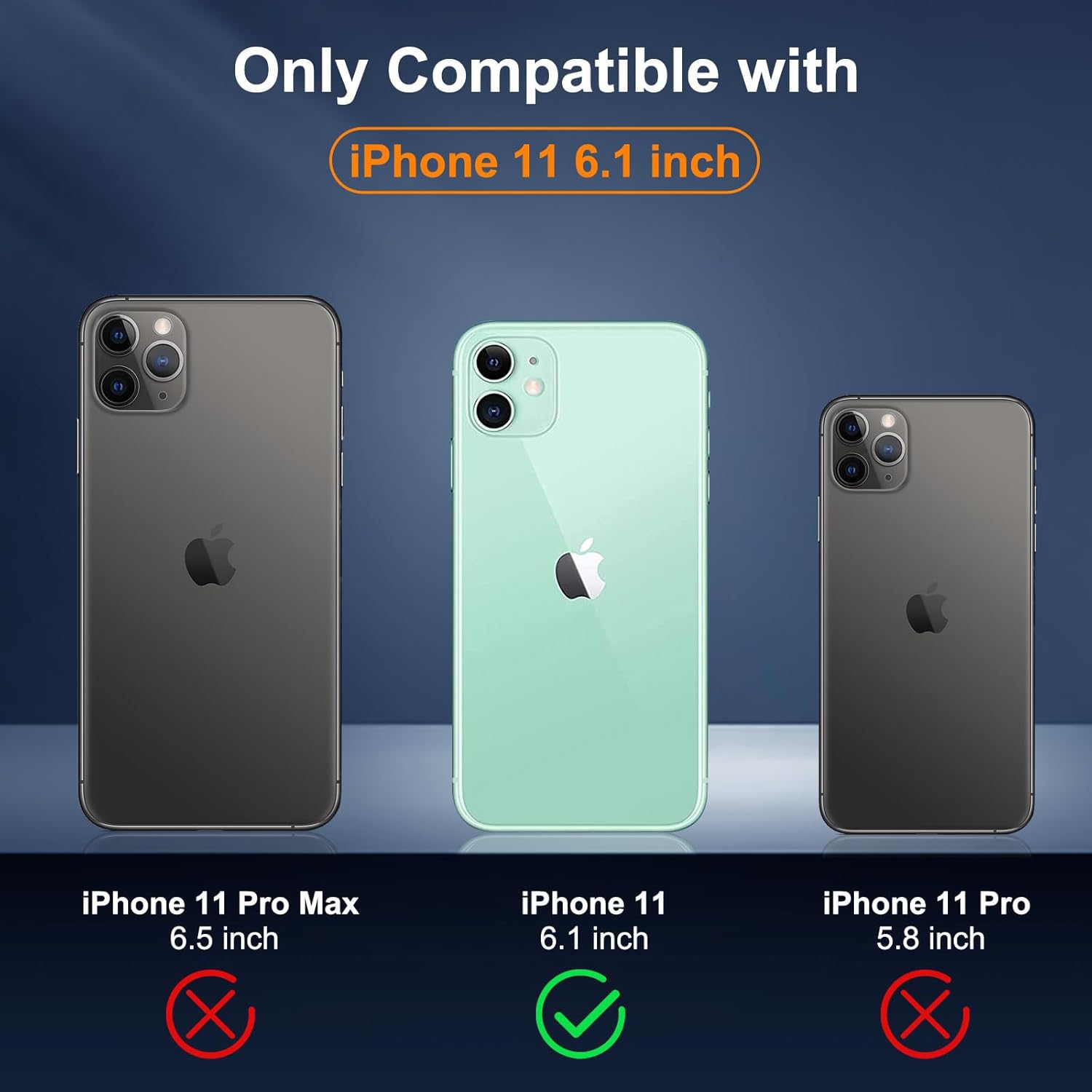 XCRS – Étui ajusté à anneau, étui rotatif Slim Armor pour iPhone 11 d'Apple