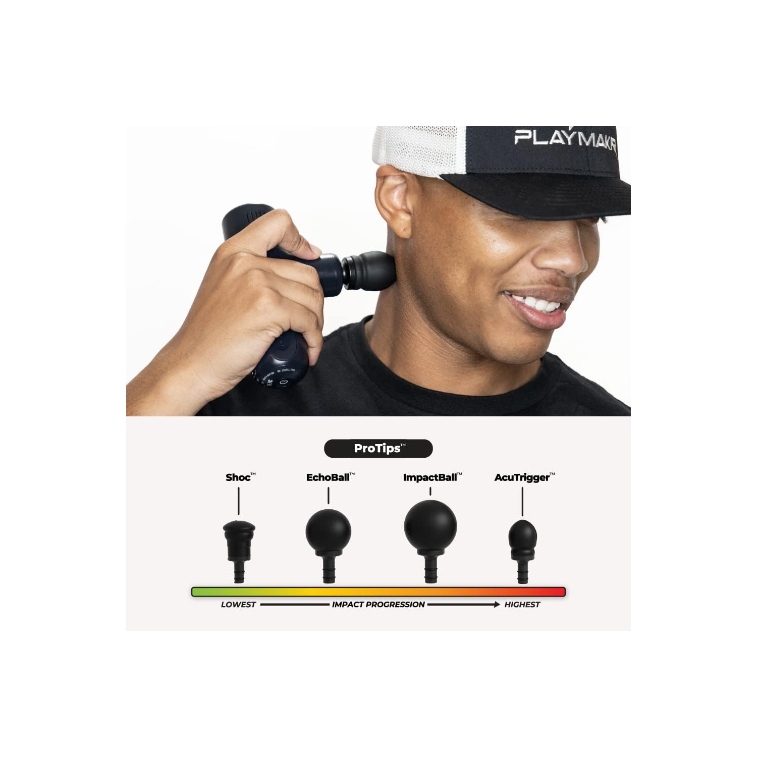 PlayMakar MVPmini Percussion Massage System with Quietvybe Technology