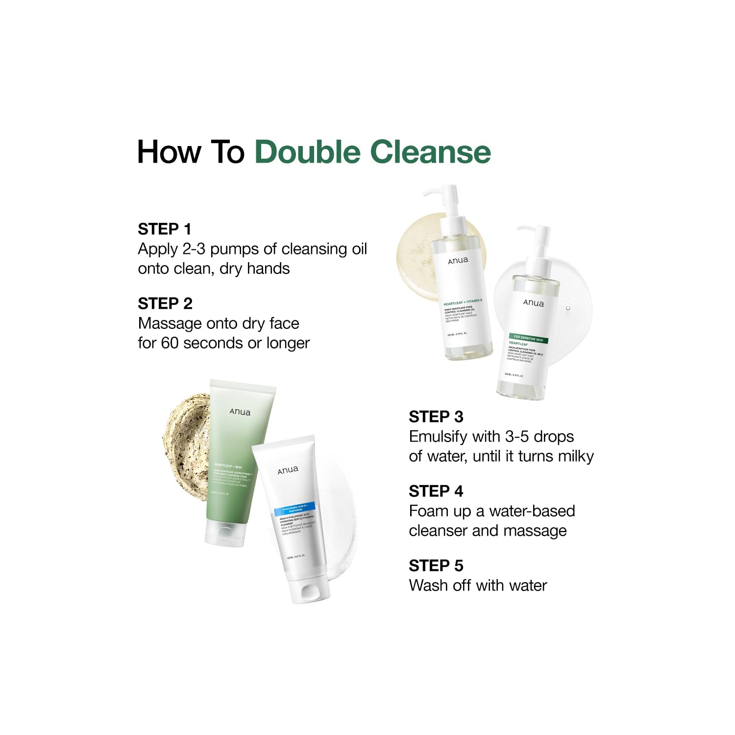 Anua Heartleaf Pore Control Cleansing Oil, Original, 6.76 fl oz