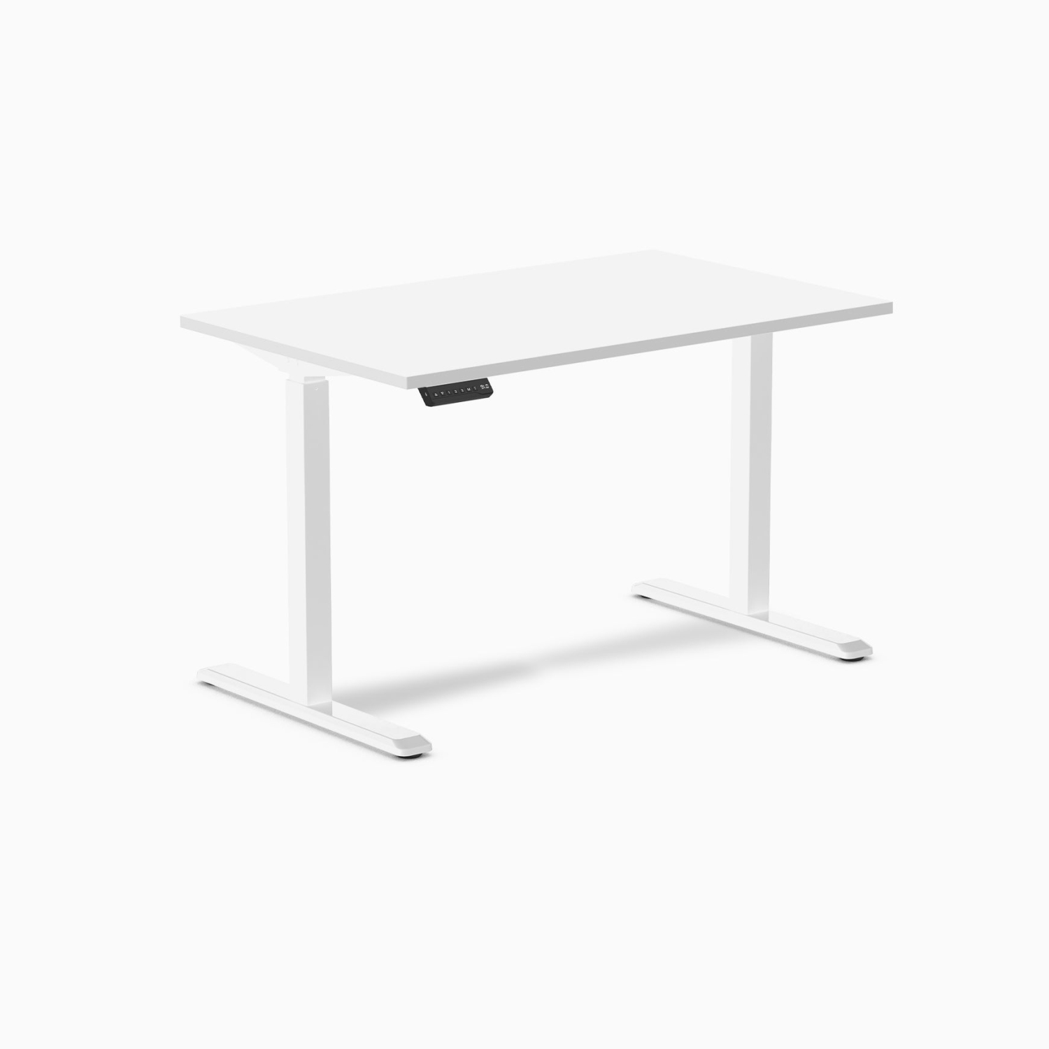 Desky Single Sit-Stand Desk - 59.1" Black Top Single Motor Up To 48.4 Inch Lift 176 Lb Capacity, Space Grey Frame