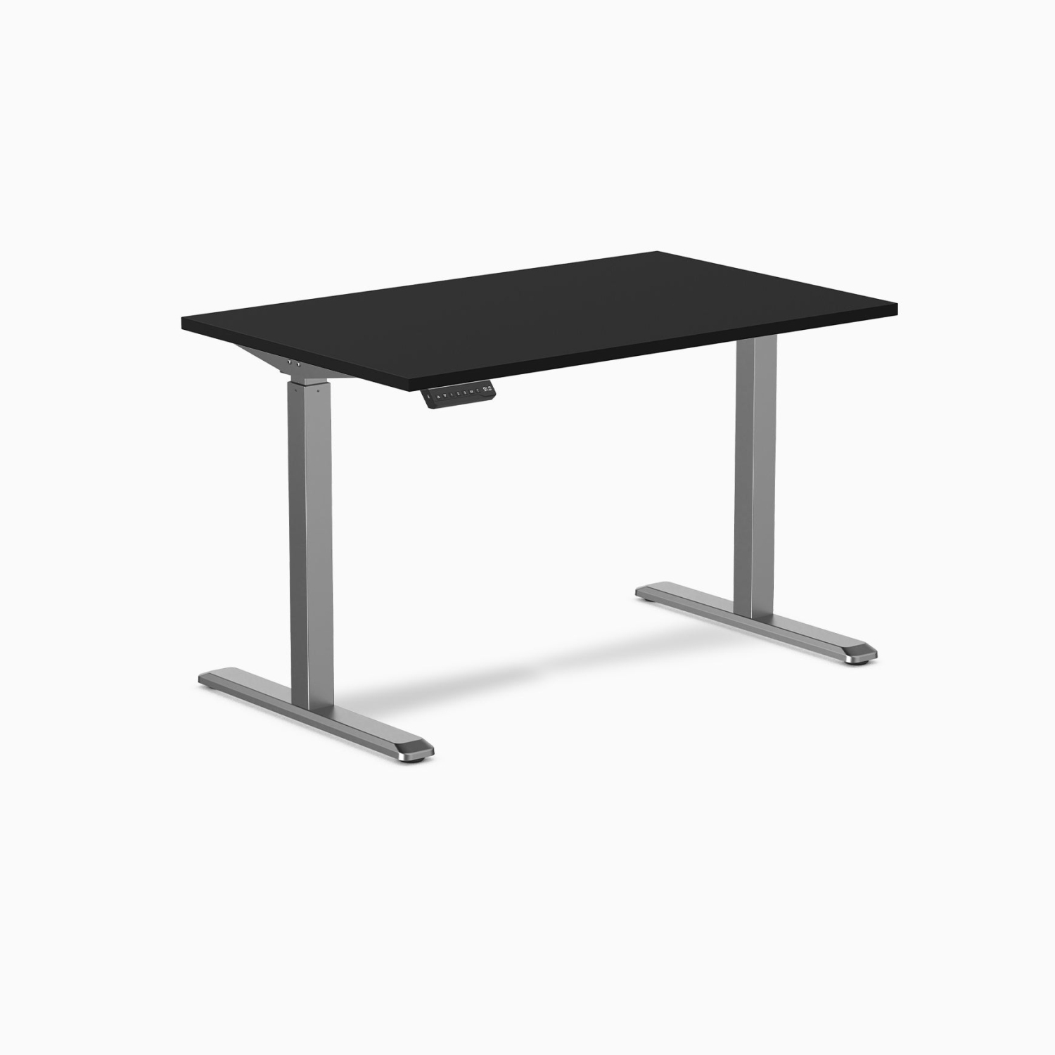 Bureau assis/debout simple Desky - moteur simple 47,2&nbsp;po noir, capacité de levage maximale de 48,4&nbsp;po et 176 lb, cadre gris cosmique