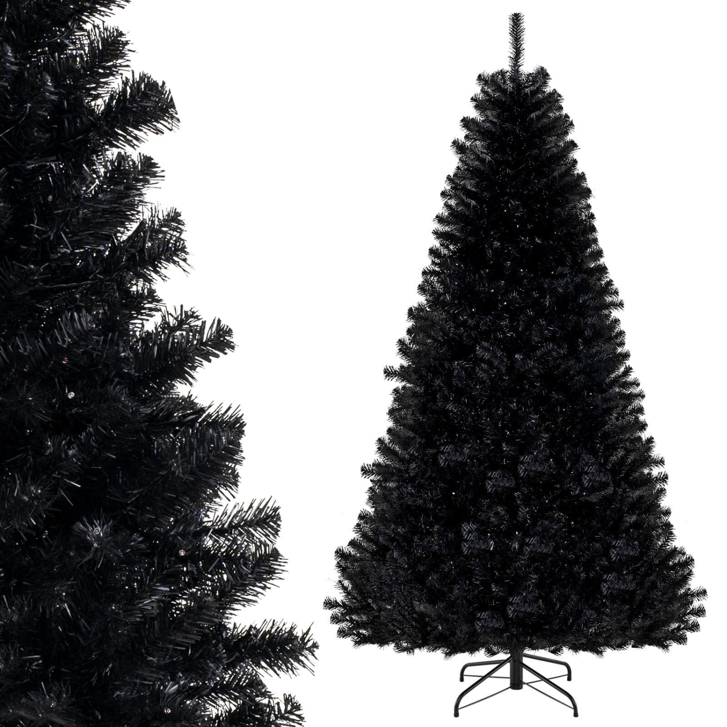 Costway 7 FT Halloween Tree Artificial Decoration Tree with 1040 Branch Tips 6 Lighting Modes